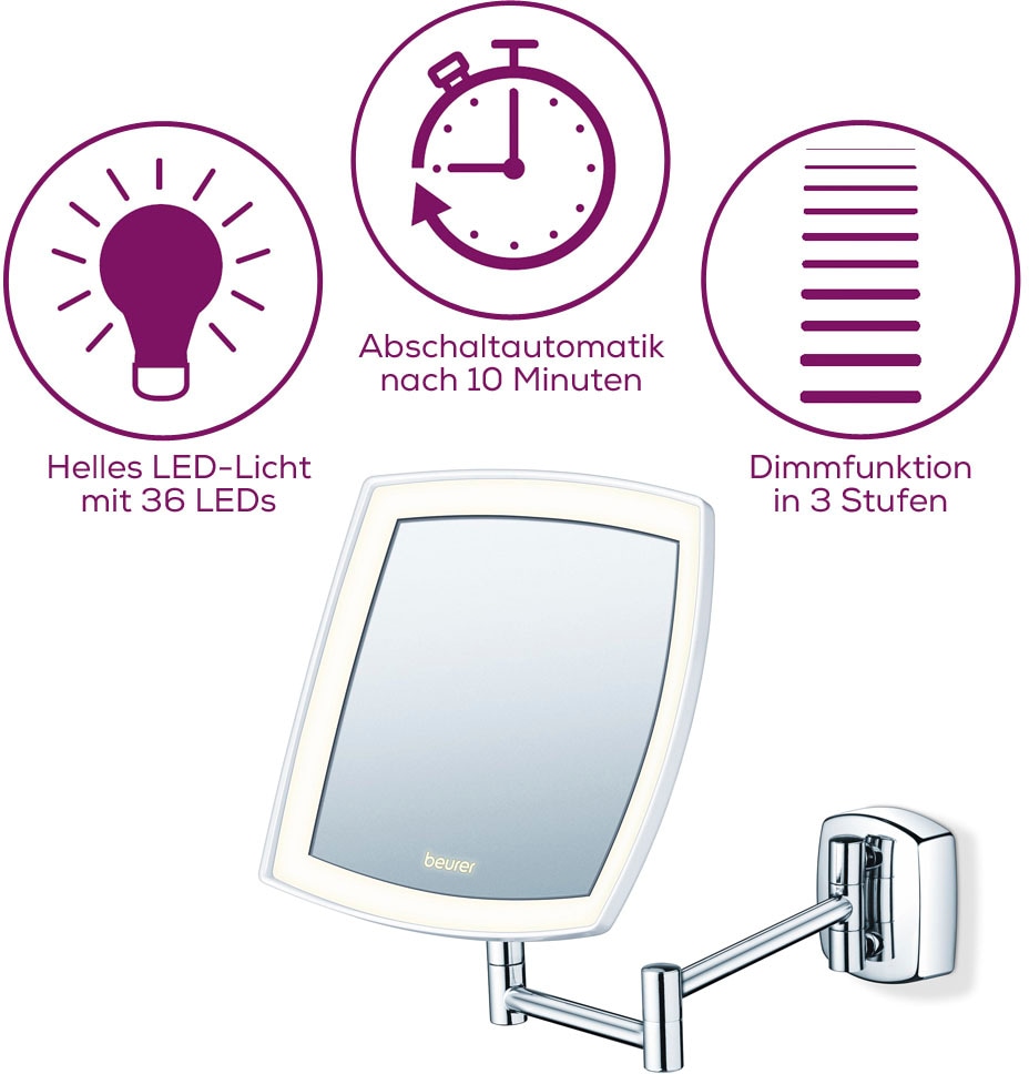 BEURER Kosmetikspiegel »BS 89«, mit extra hellem LED-Licht