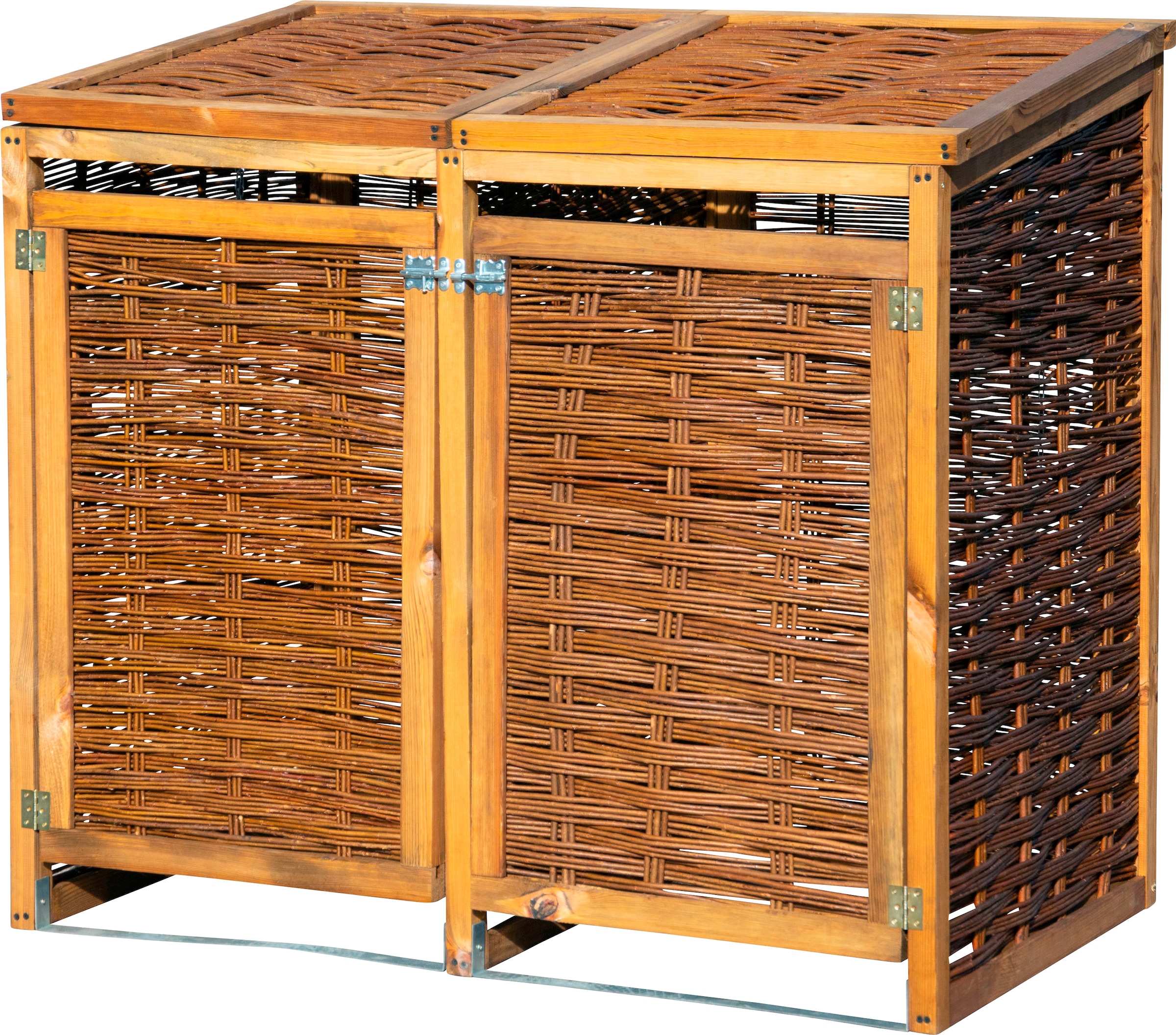 dobar Mülltonnenbox, 2x120l, BxTxH: 125x80x115 cm