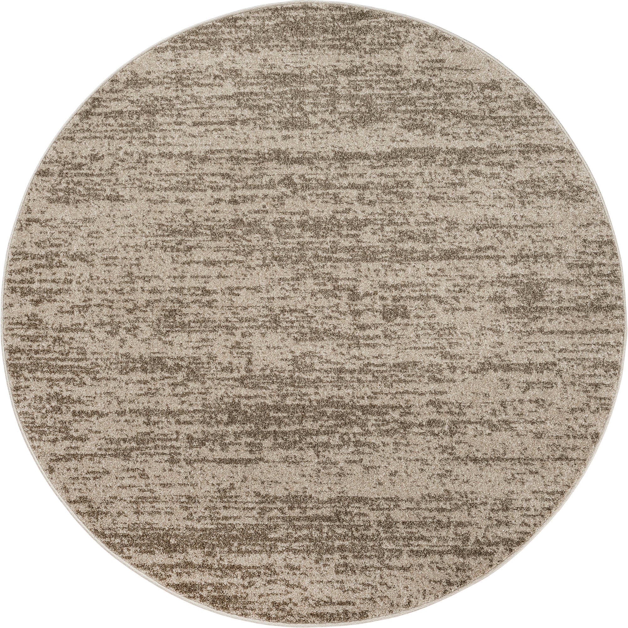 Sanat Teppich "Oslo, auch als Läufer und in Rund" rund 10 mm Höhe meliert robuster Kurzflor, Wohnzimmer, Schlafzimmer, auch als Läufer
