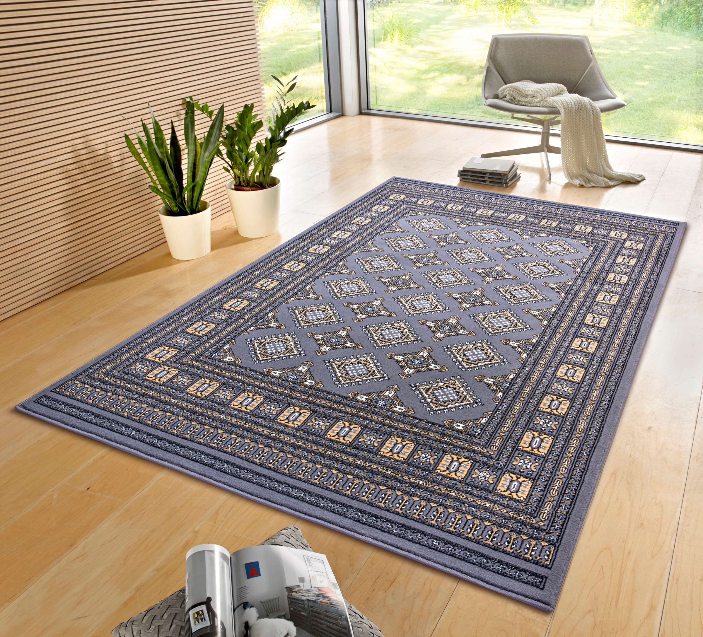 NOURISTAN Teppich »Sao Buchara«, rechteckig, 9 mm Höhe, Kurzflor, Orientalisch, Teppich, Modern, Wohnzimmer, Flur, Esszimmer