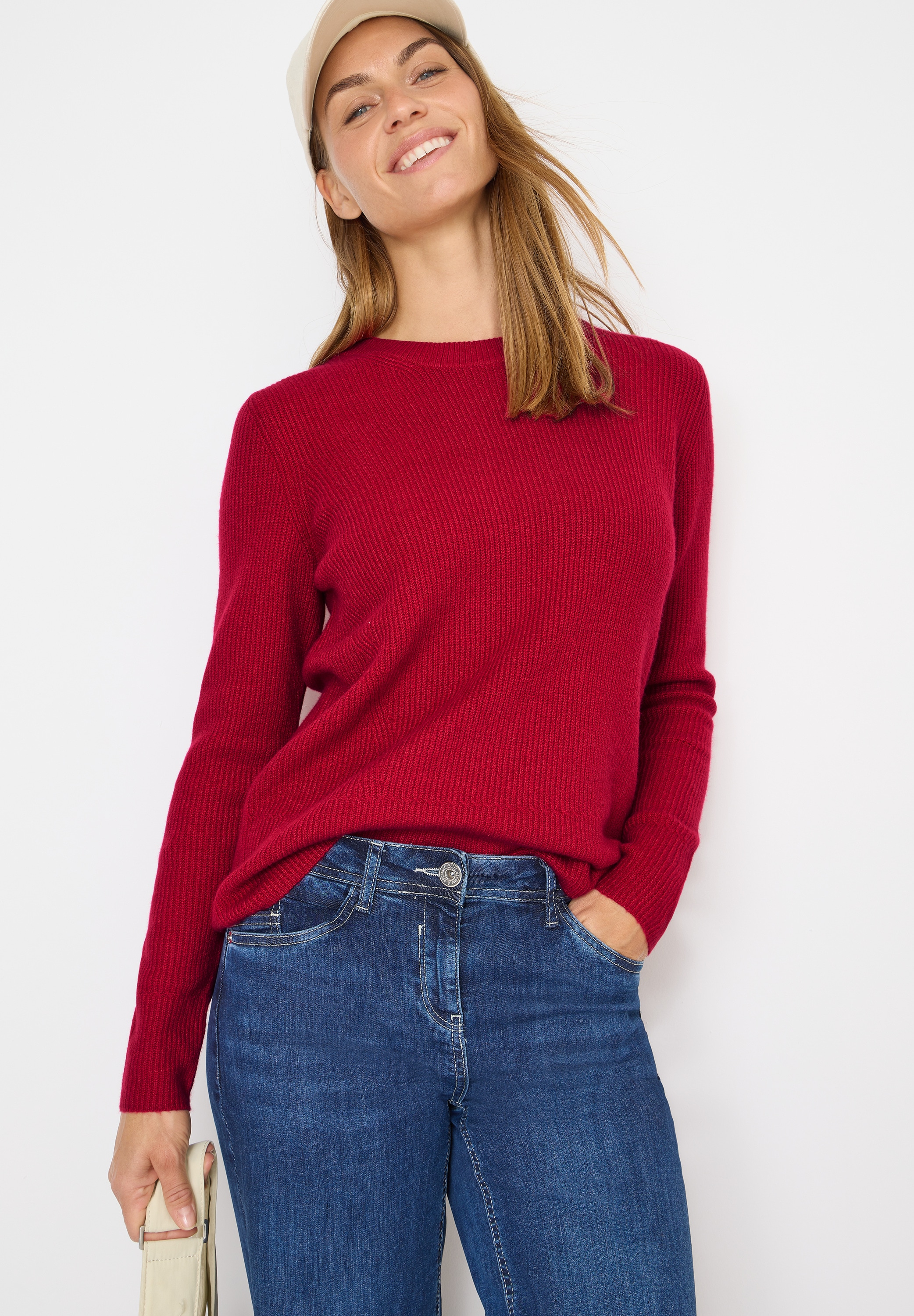 Cecil Strickpullover mit Strukturdetails