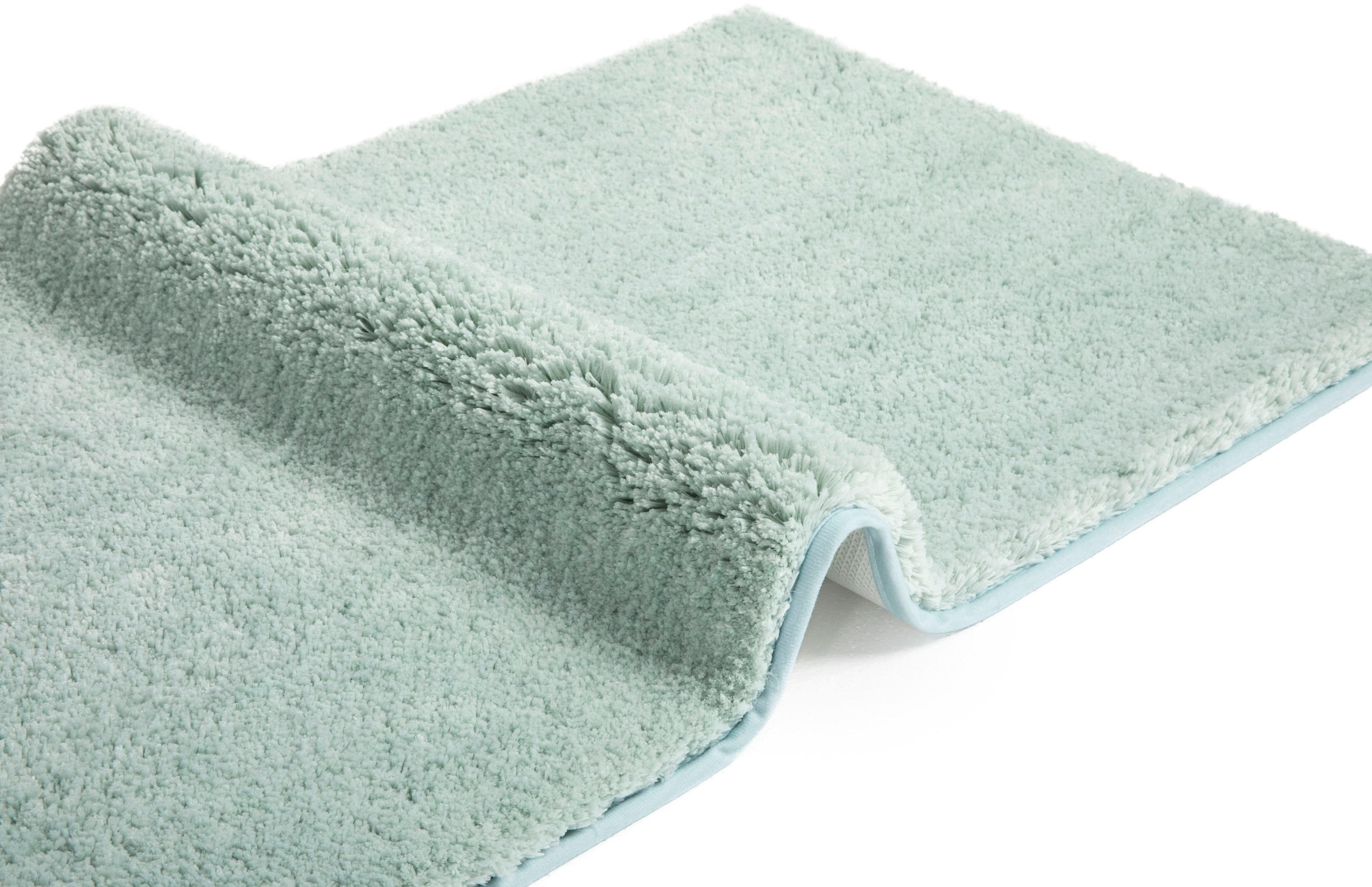my home Badematte »Jos, Badvorleger, Badezimmer Teppich«, rutschhemmend beschichtet, fussbodenheizungsgeeignet-schnell trocknend, Badematten in Pastell-Farben, Badteppich als 3 teiliges Set erhältlich