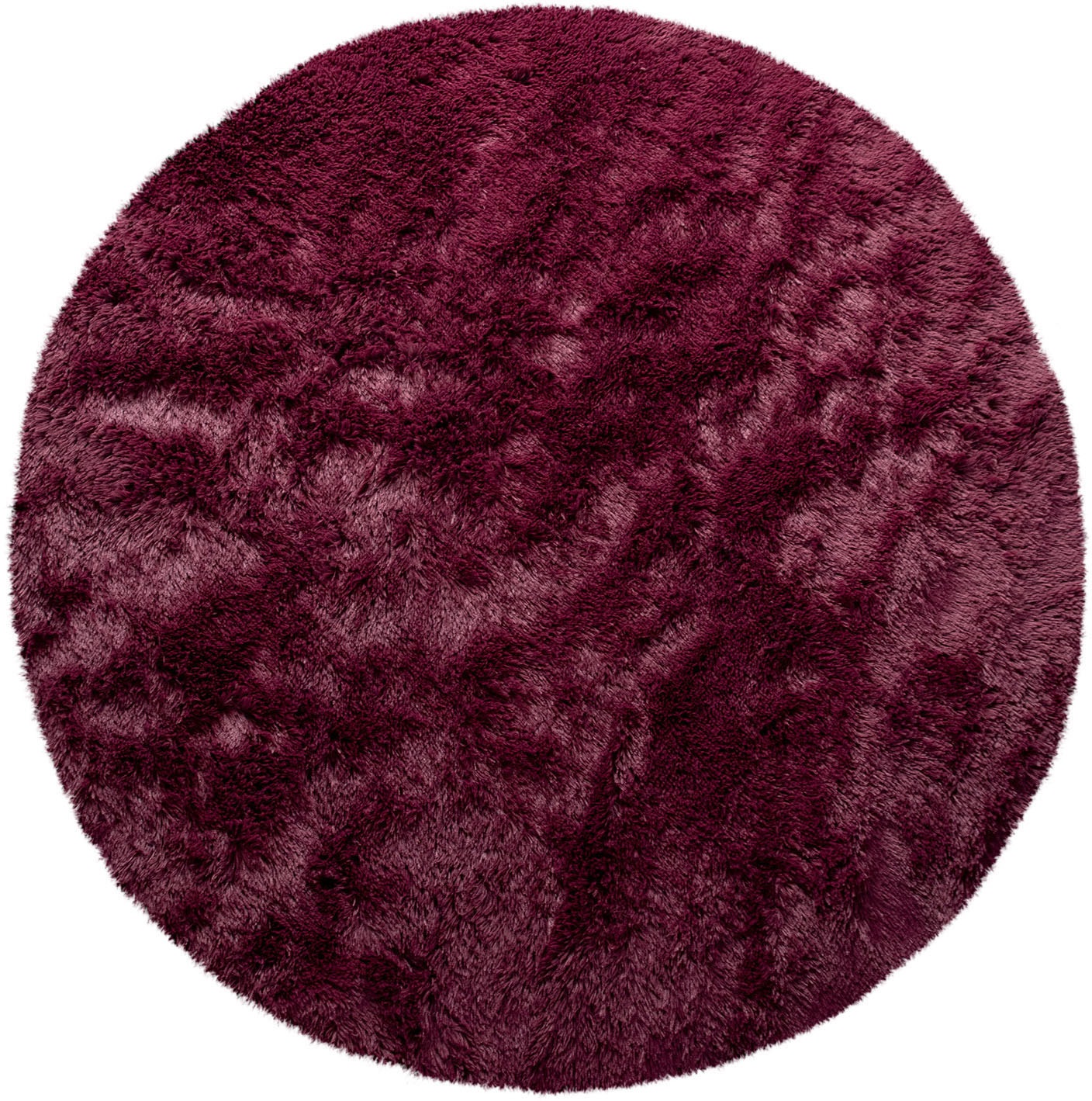 Paco Home Hochflor-Teppich »Silky 591«, rund, 37 mm Höhe, Uni Farben, besonders weich und kuschelig