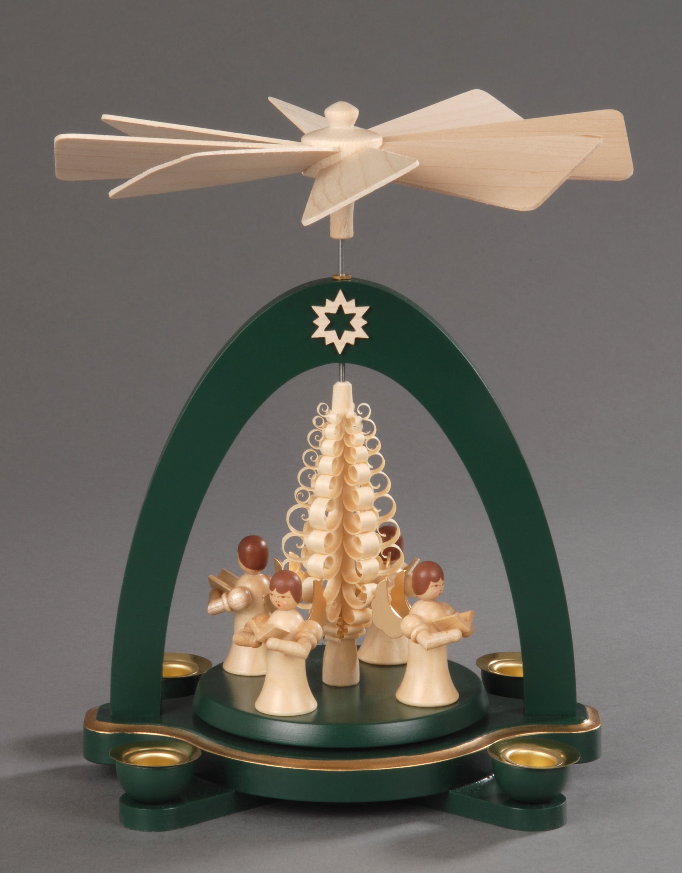 Weihnachtsdeko«, »4 aus Spanbaum, dem Engel Preissler St.), Albin (1 Handwerkskunst kaufen stehende | Erzgebirge online Jelmoli-Versand Weihnachtspyramide mit