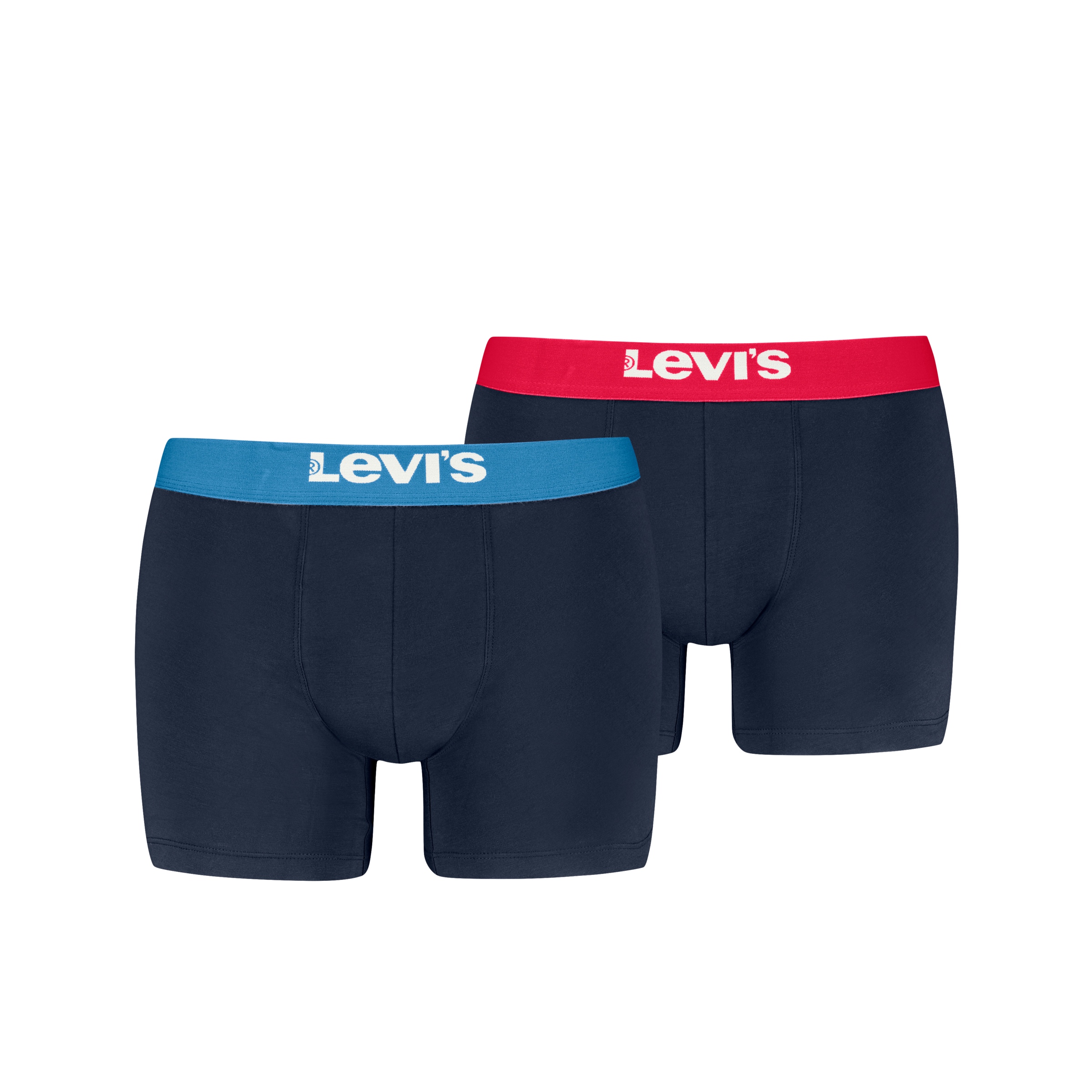 Levi's® Boxershorts »LEVIS MEN SLD BASC BOXER BRIEF ORG CO 2P« Packung, 2er Pack, mit breitem Logobund