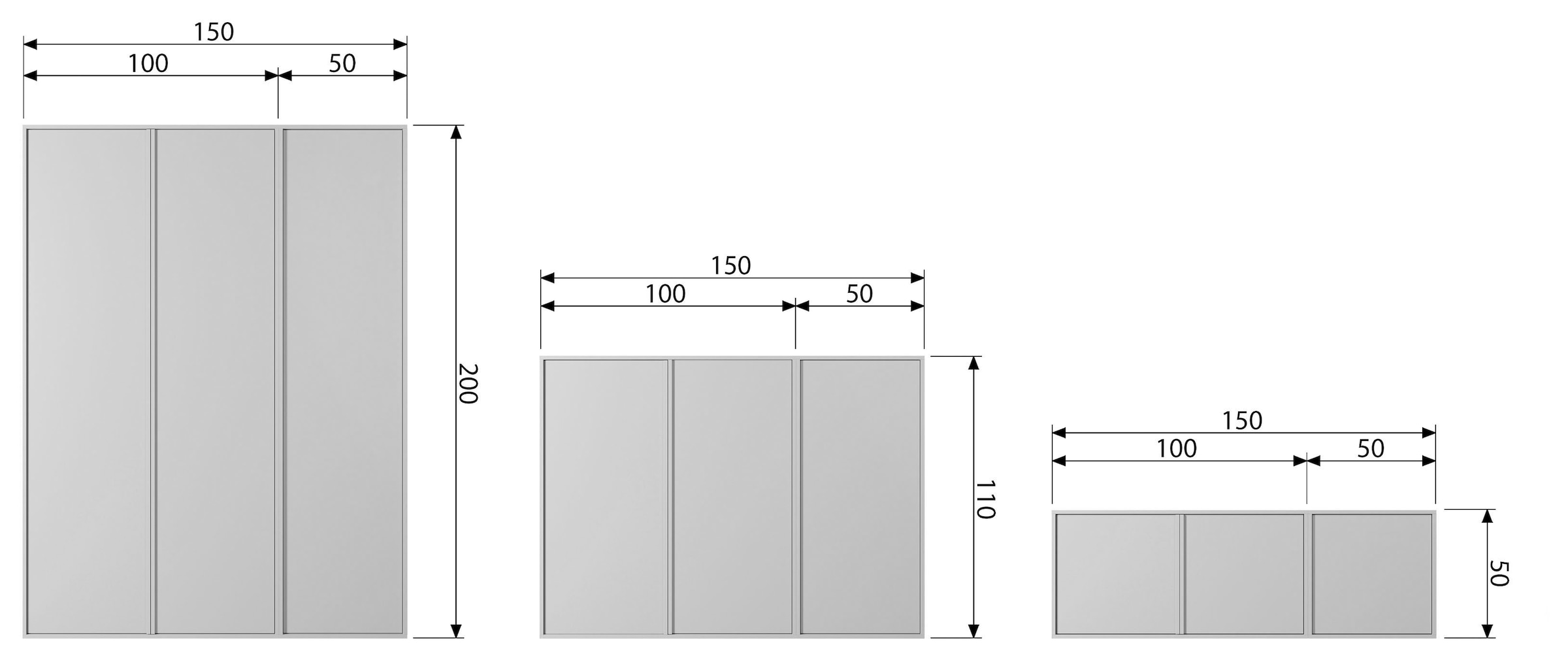 WOOOD Highboard »Daily Hochkommode«, Kommode mit Push-to-Open Funktion, H 110 cm x B 100 cm
