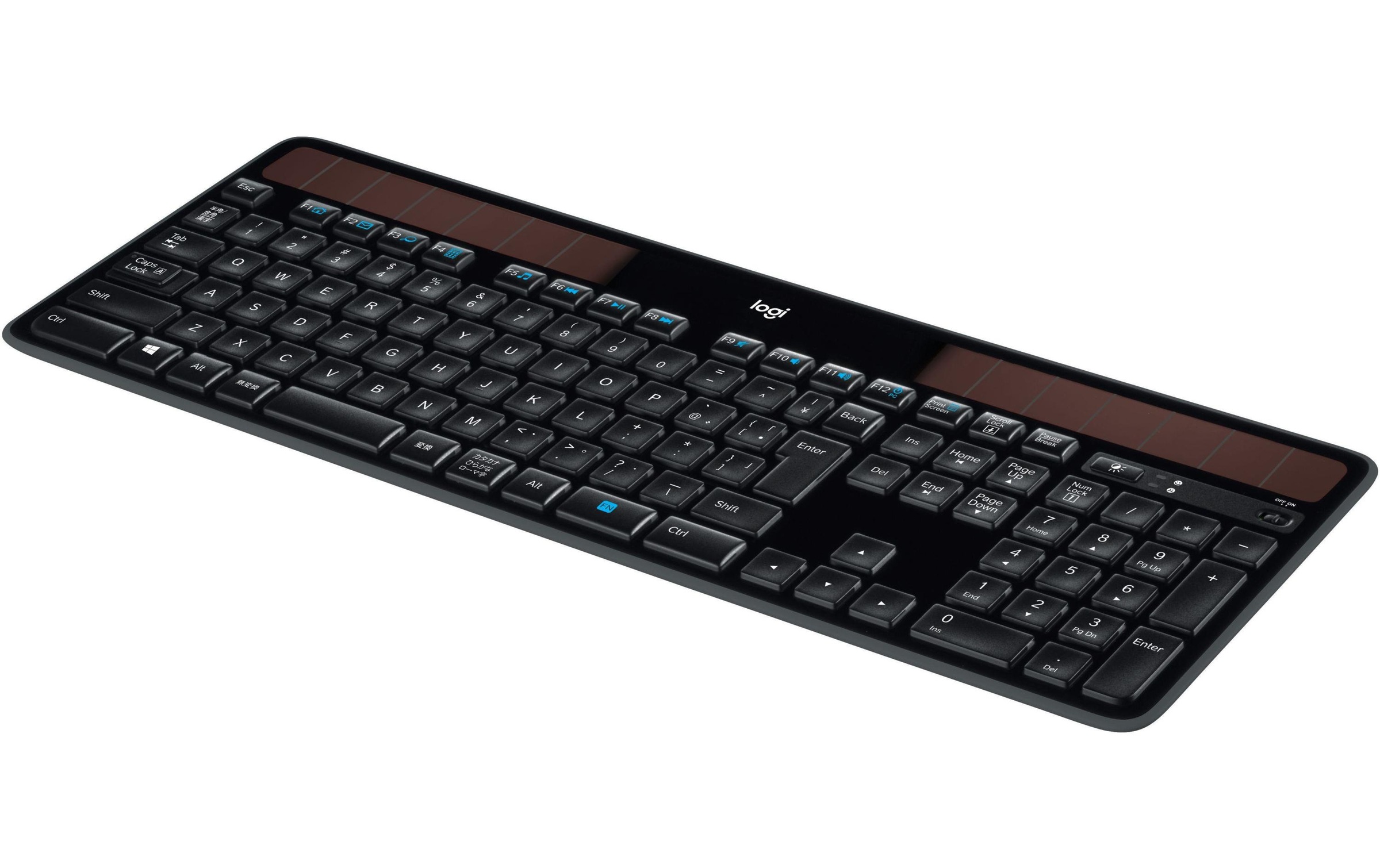 Logitech PC-Tastatur »K750 Solar DE-Layout«, (Ziffernblock)