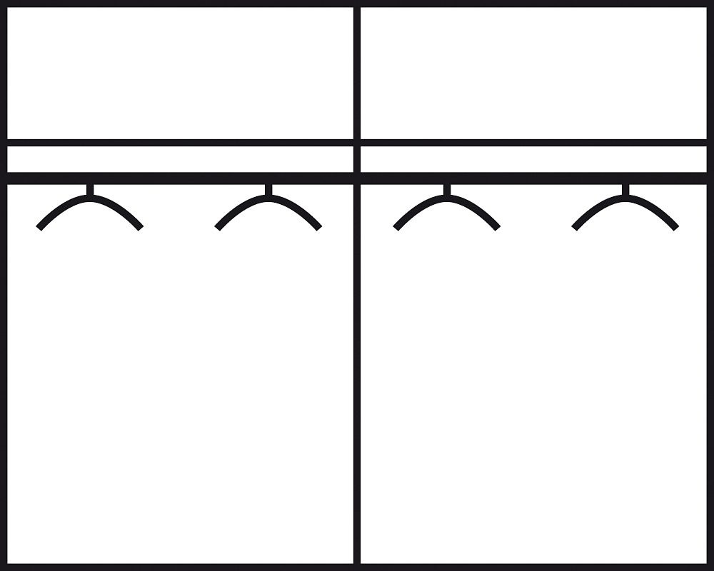 rauch Schwebetürenschrank »Subito«, mit 4 Glaselementen