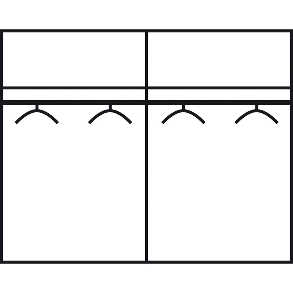 rauch Schwebetürenschrank »Subito«, mit 4 Glaselementen