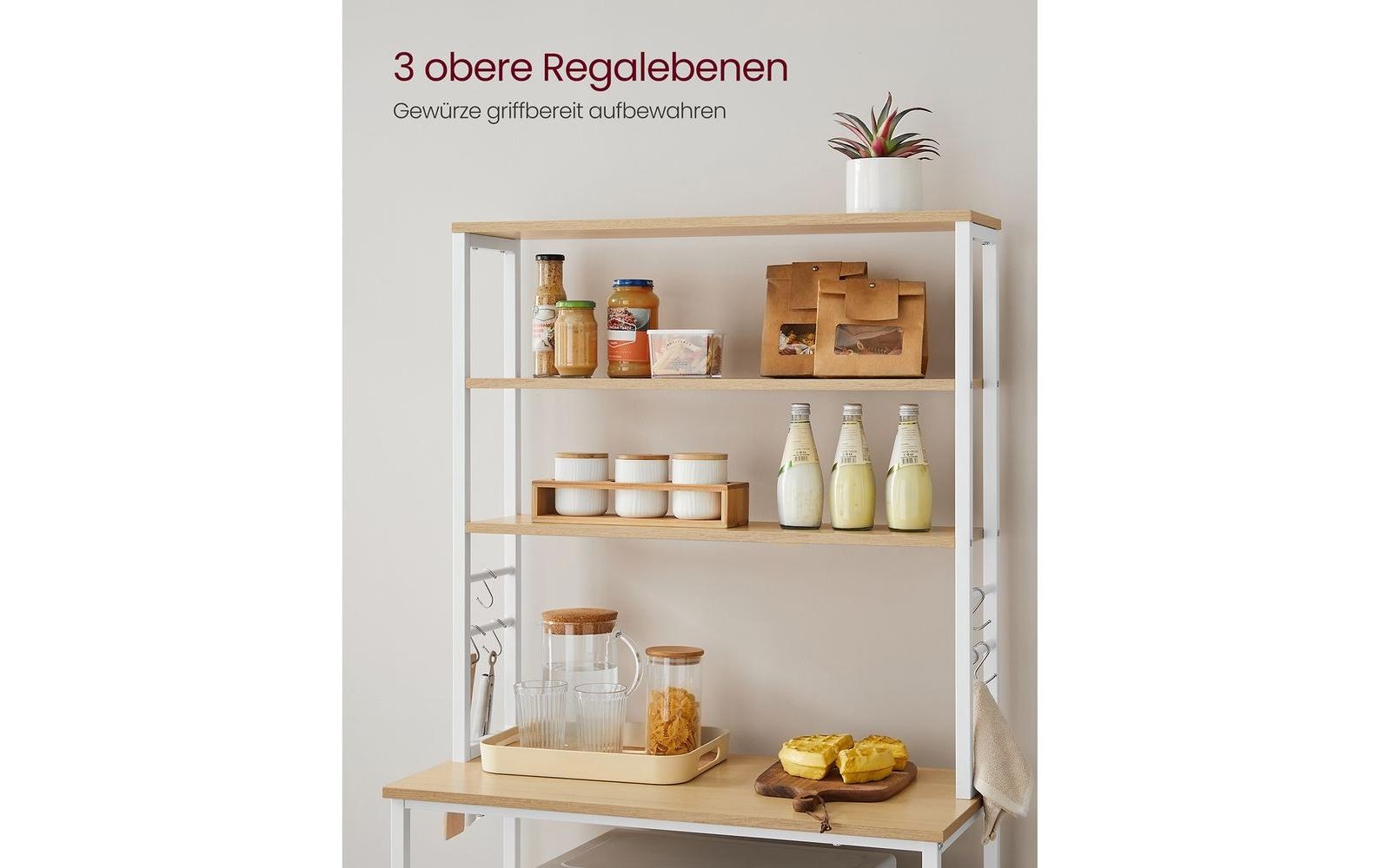 VASAGLE Küchenregal »6 Haken 80 cm x 167 cm«