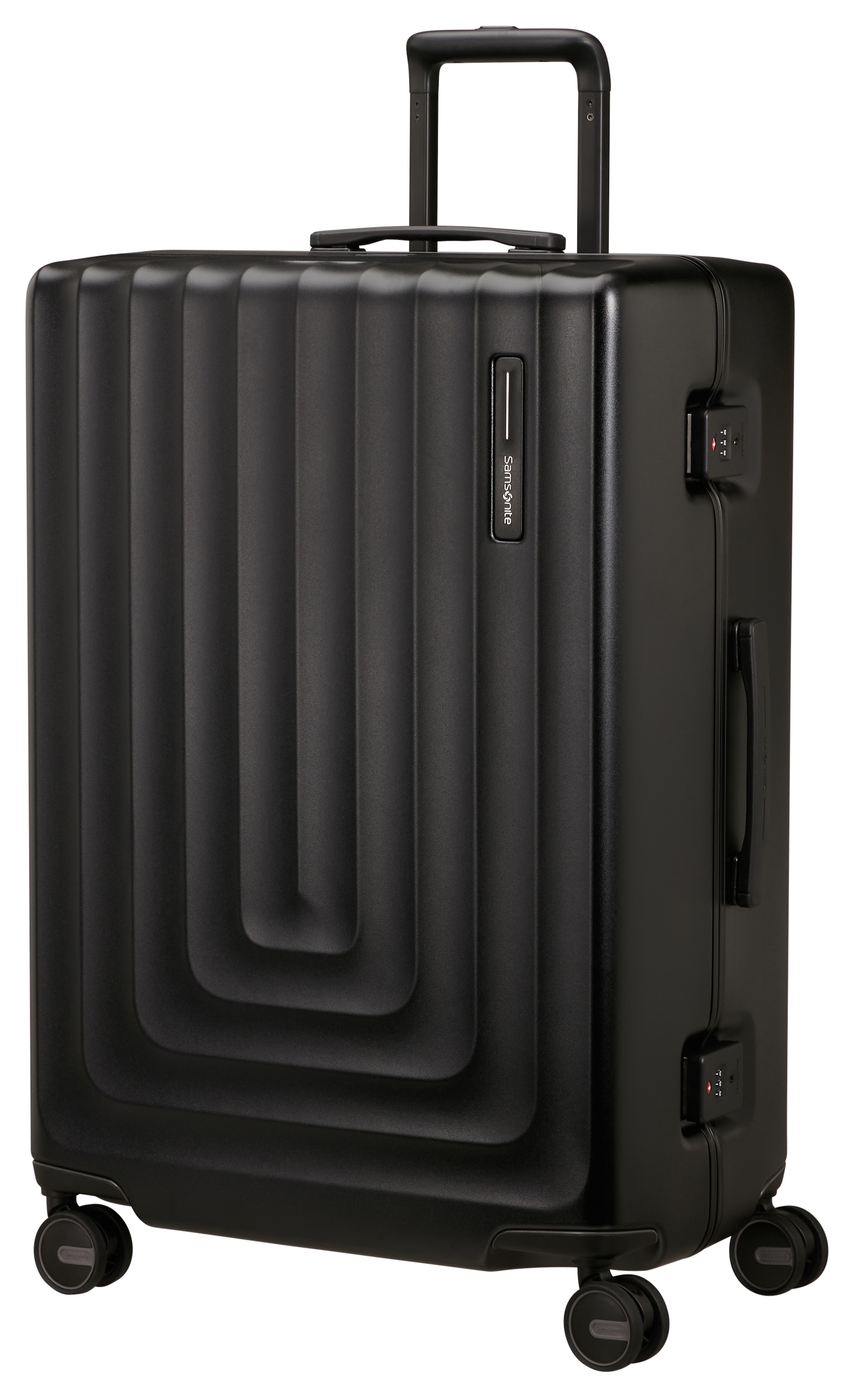 Samsonite, Unisex, Hartschalen-Trolley »FOCUS, verschiedene Grössen und Farben« 91 l 4 Rollen mit festen Trennwänden und Reissverschlusstaschen, matt 