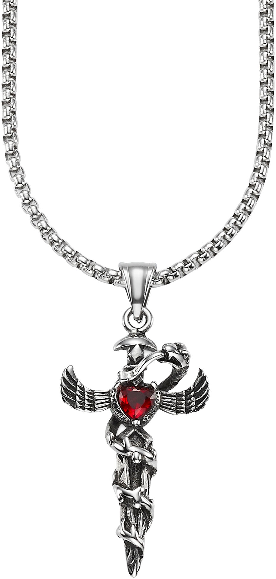 Bruno Banani Kette mit Anhänger »Schmuck« mit Glasstein