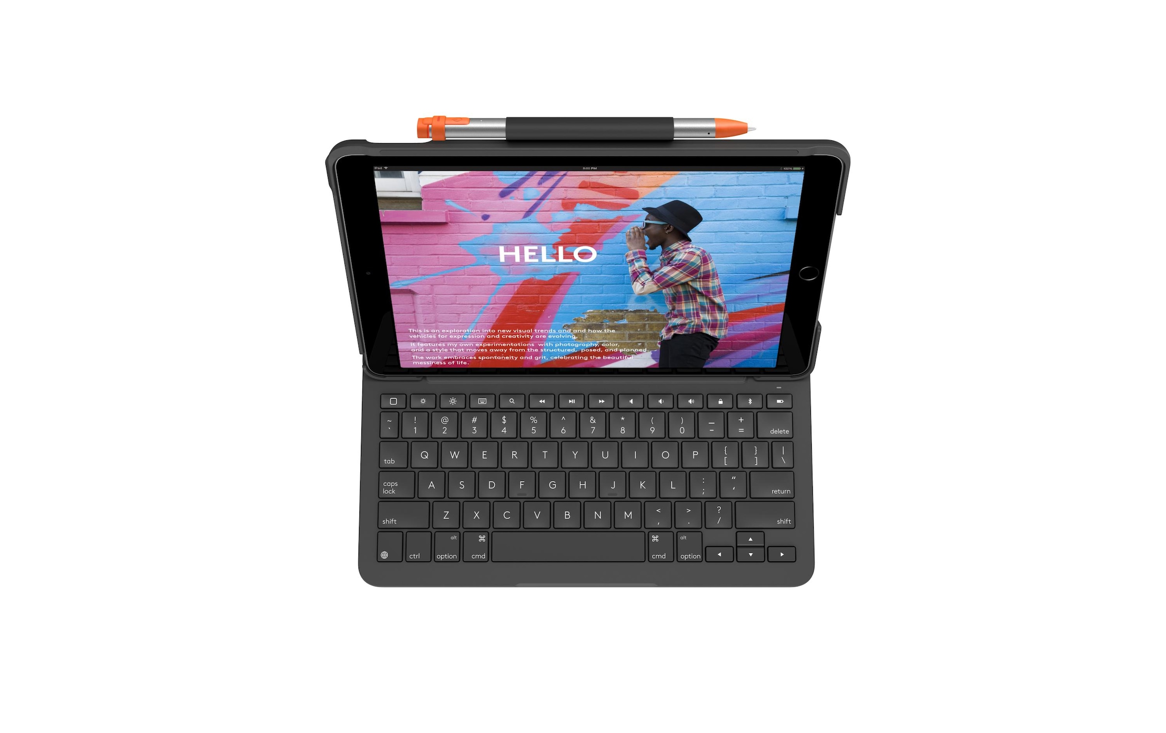 Logitech Tablet-Tastatur »Cover Slim Folio iPad 10,2" (7, Gen,)«, (Ziffernblock)