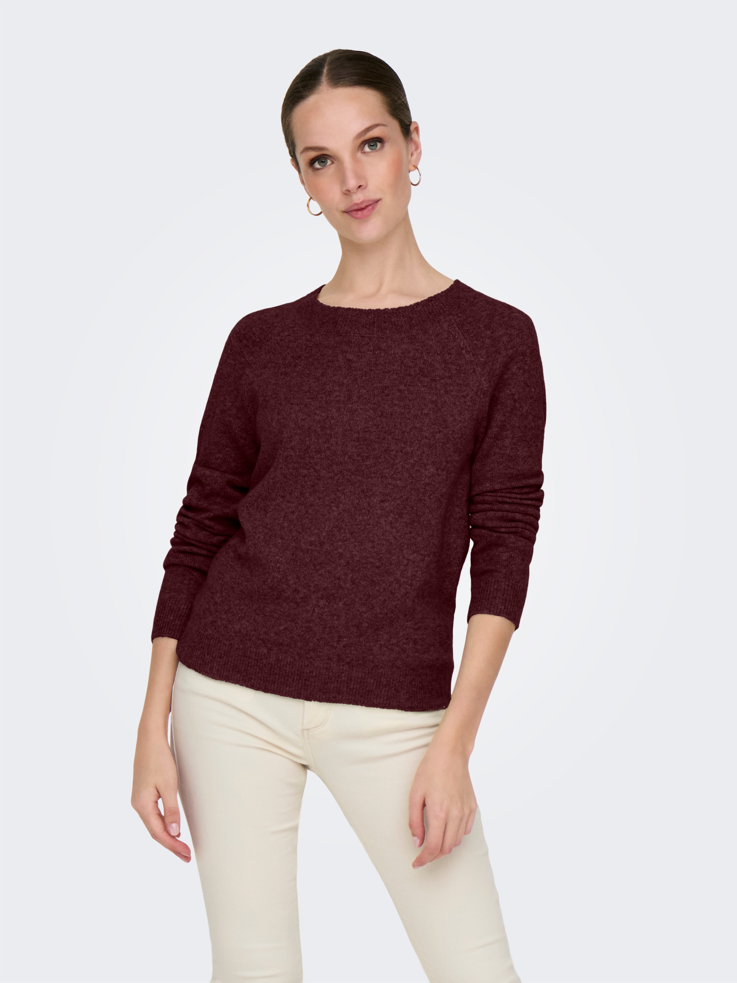 ONLY Rundhalspullover »ONLRICA LIFE L/S PULLOVER KNT NOOS«