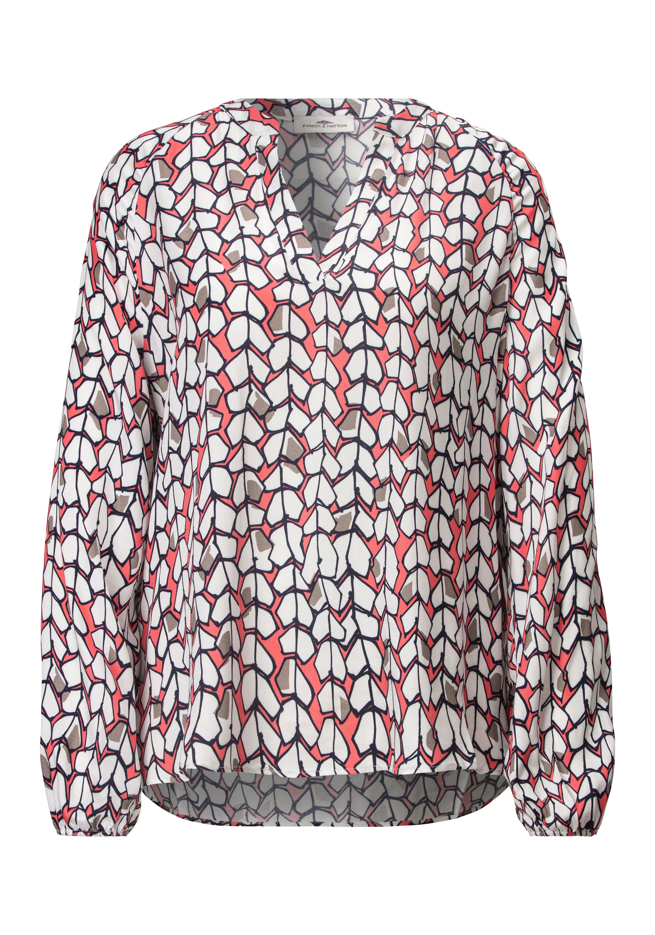 FYNCH-HATTON Schlupfbluse mit Allover-Muster