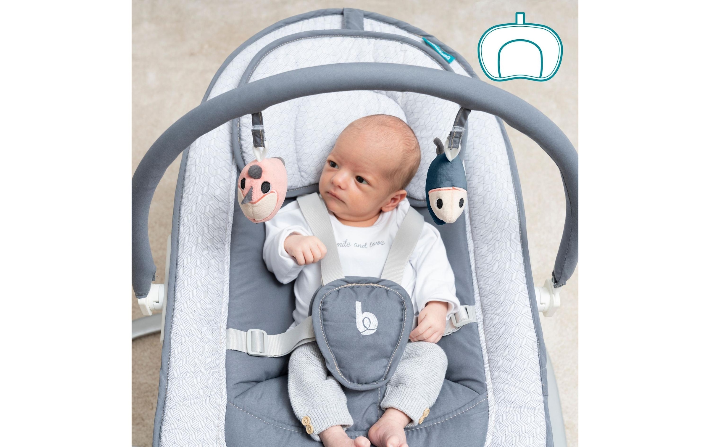 BABYMOOV Babyschaukel »Elektrische Wippe«, bis 9 kg