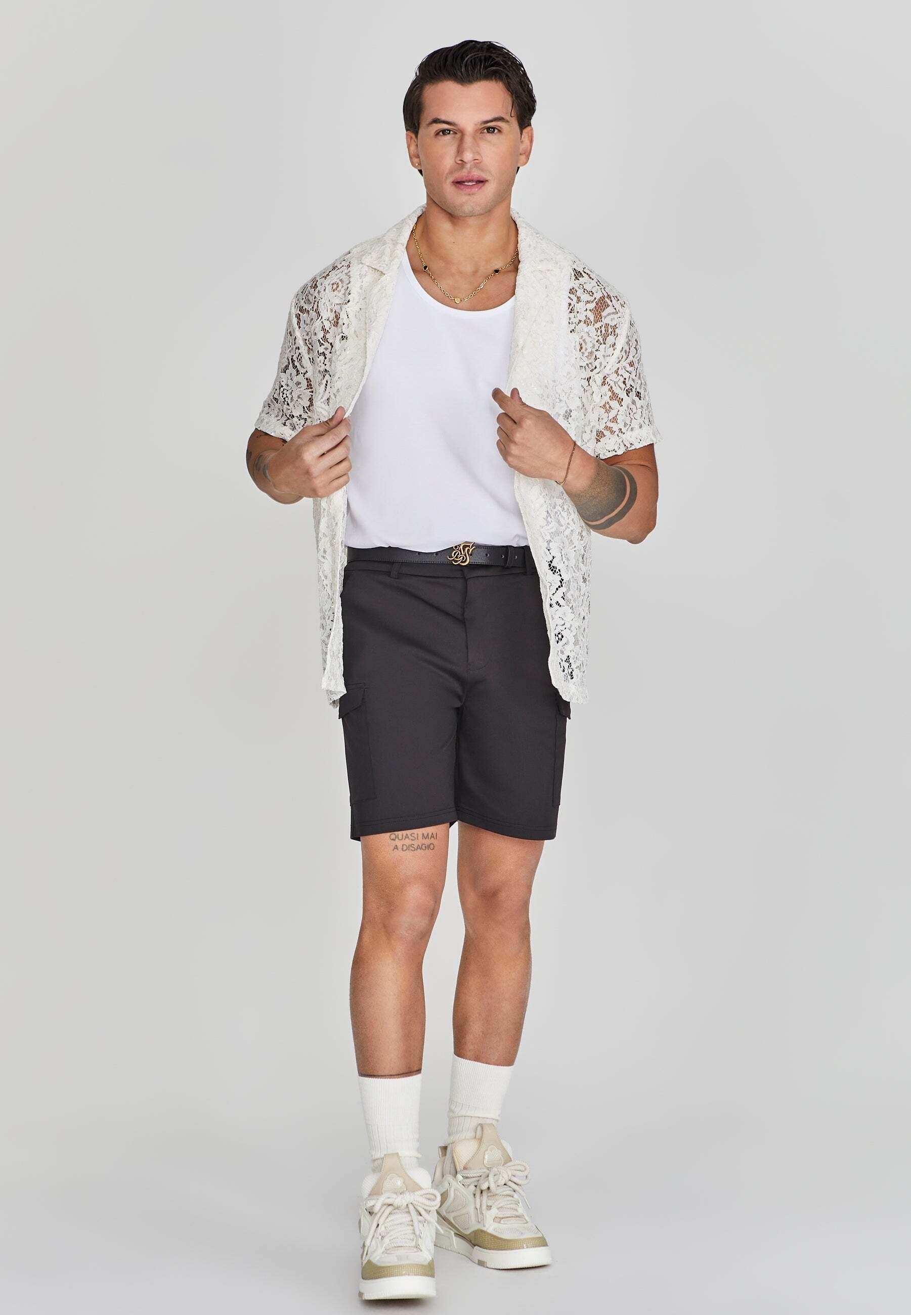 Siksilk Kurzarmhemd »Siksilk Kurzarmhemd Lace Resort Shirt«