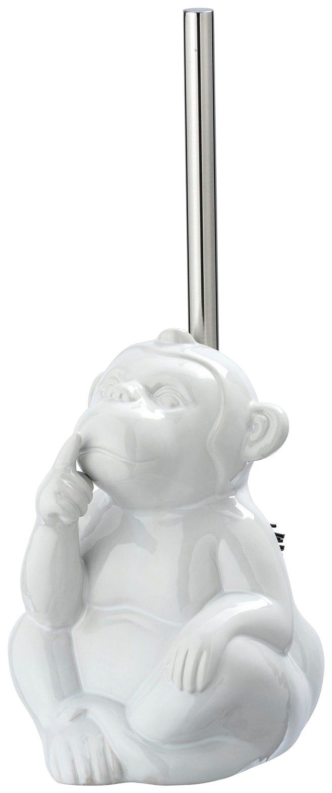 WENKO WC-Garnitur »Monkey«, 1 St., aus Keramik, Keramik