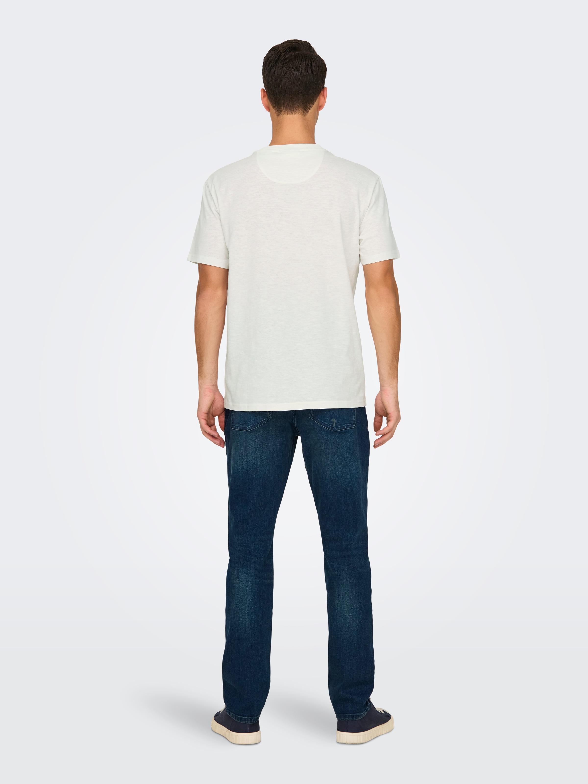 ONLY & SONS Rundhalsshirt »ONSPERRY LIFE REG LEAF POCKETTEE«