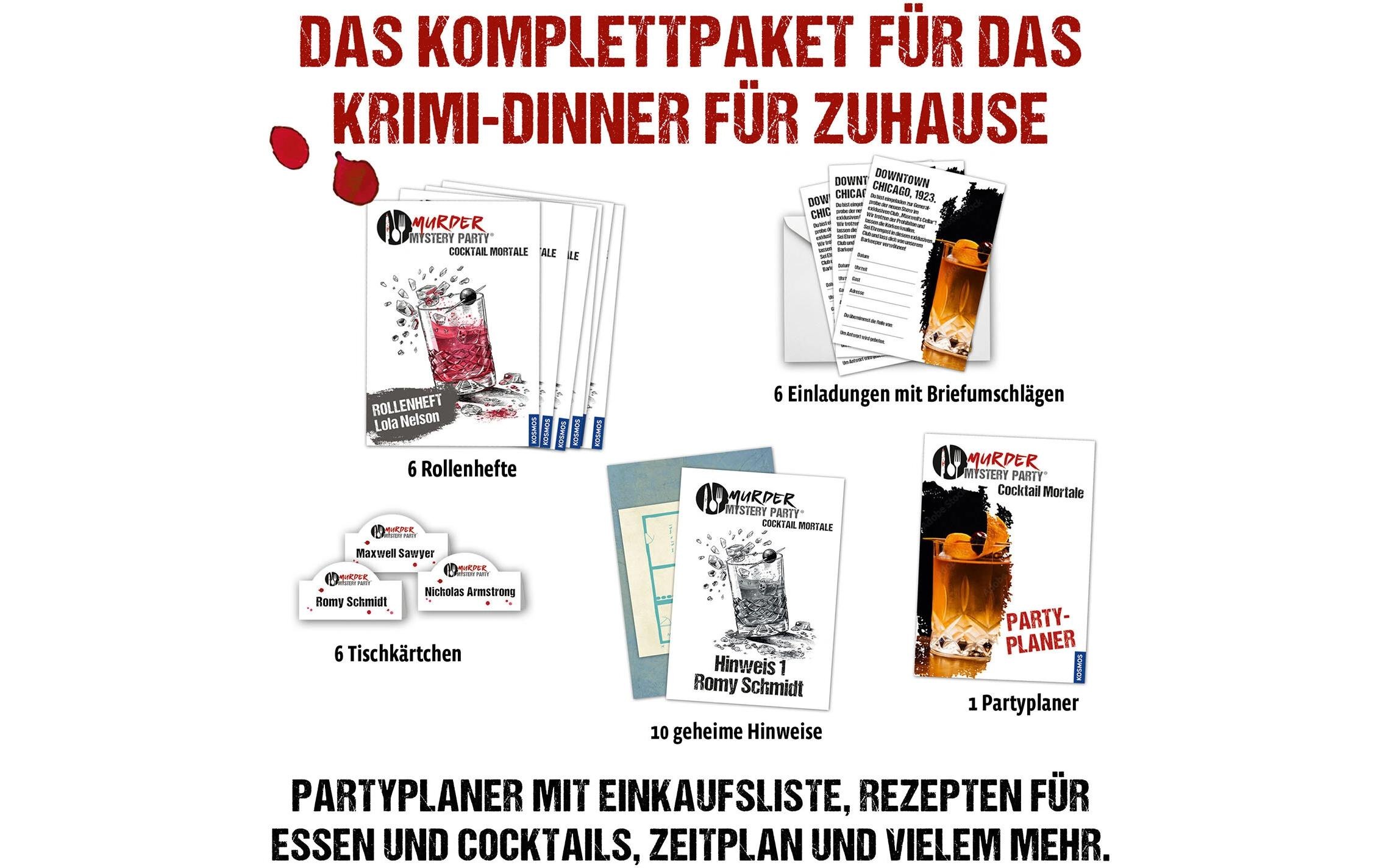 Kosmos Spiel »Murder Mystery Party Cocktail Mortale«