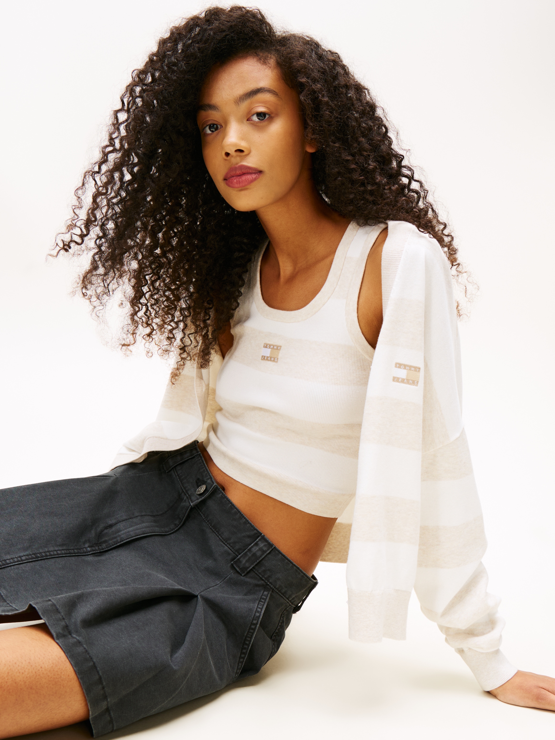 Tommy Jeans Minirock »TJW CANVAS MINI PLEATED SKIRT«