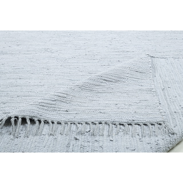 THEKO Teppich »Happy Cotton«, rechteckig, Handweb Teppich, Flachgewebe, reine  Baumwolle, handgewebt, mit Fransen online shoppen | Jelmoli-Versand