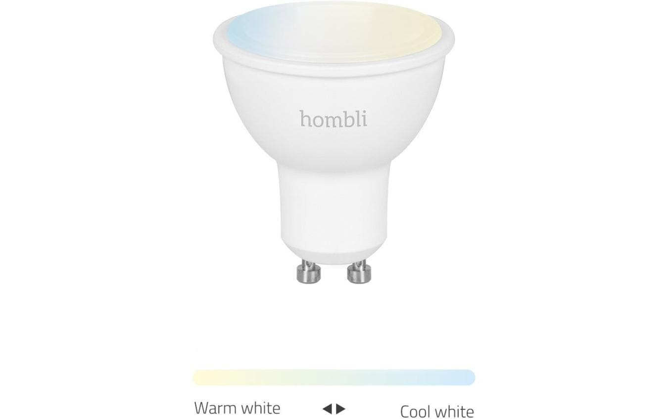 LED-Leuchtmittel »hombli Smart Spot GU10 45050 W CCT 1+1 Pack«, GU10, Neutralweiss-Tageslichtweiss-Kaltweiss-Warmweiss