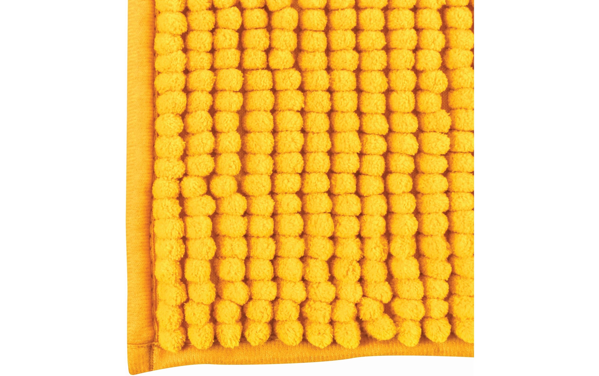 MSV Badematte »Chenille Gelb (Safran)«