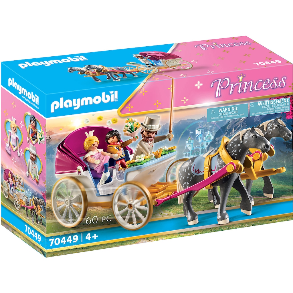 Playmobil® Konstruktions-Spielset »Romantische Pferdekutsche (70449), Princess«, (60 St.), Made in Germany