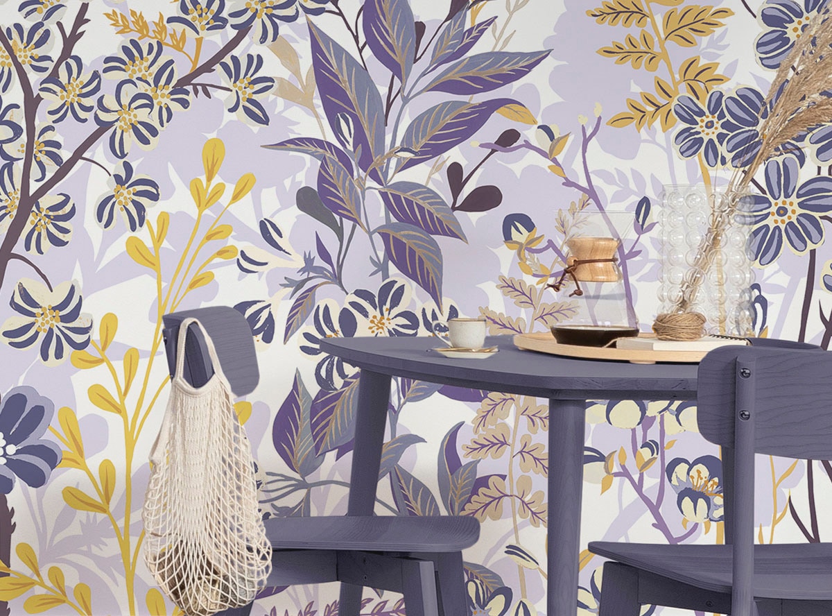 Komar Fototapete »Digitaldruck Vlies - Bloomique - Grösse 400 x 250 cm«, bedruckt, Wohnzimmer, Schlafzimmer