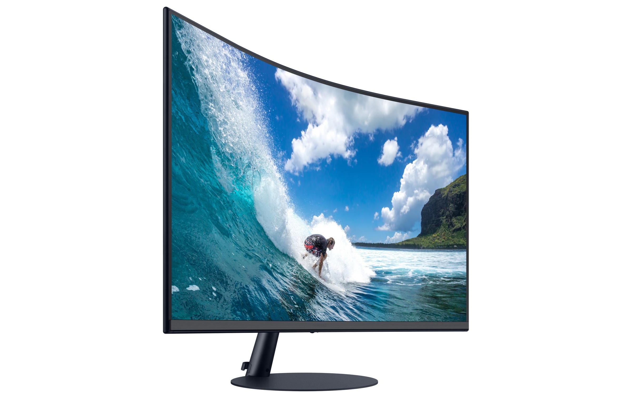 Samsung Curved-LED-Monitor »LC27T550FDRXEN«, 68,31 cm/27 Zoll, 1920 x 1080 px, Full HD, 4 ms Reaktionszeit, 75 Hz