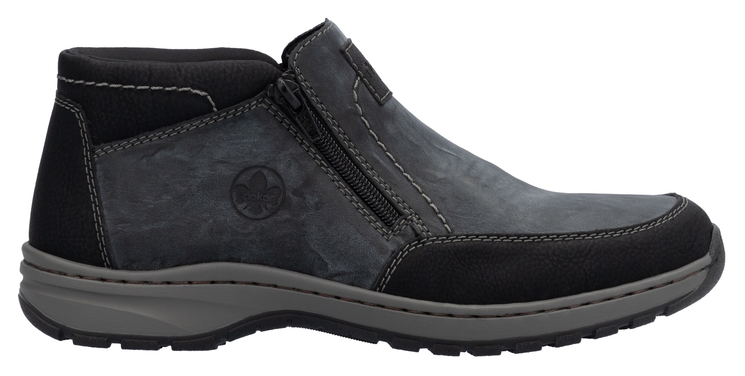 Rieker Winterboots, Winterstiefelette, Halbschuh mit beidseitigen Reissverschlüssen