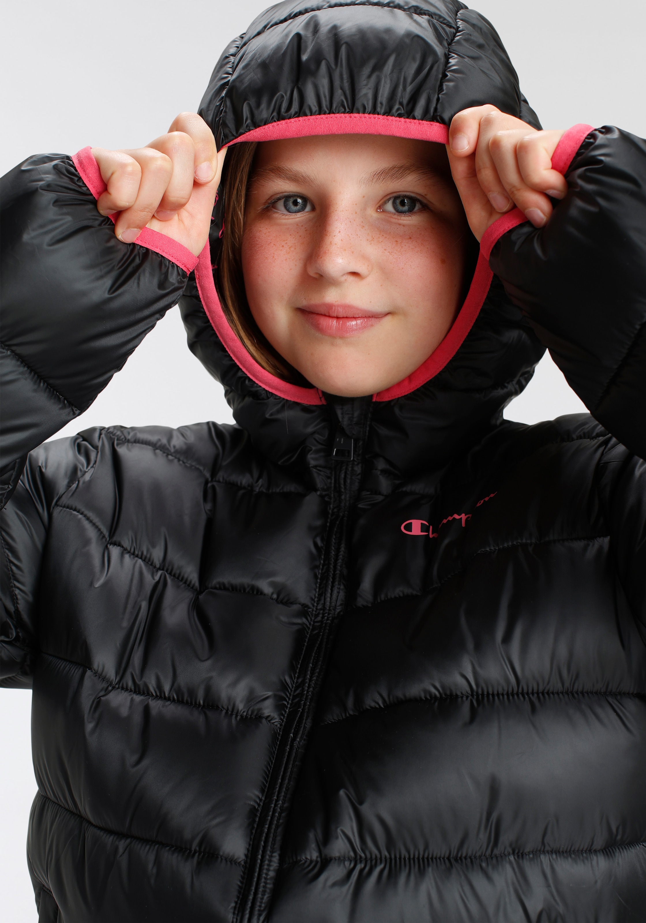 Kapuze »Outdoor ordern Jacket Steppjacke | Kinder«, Hooded für - mit Jelmoli-Versand günstig ✵ Champion