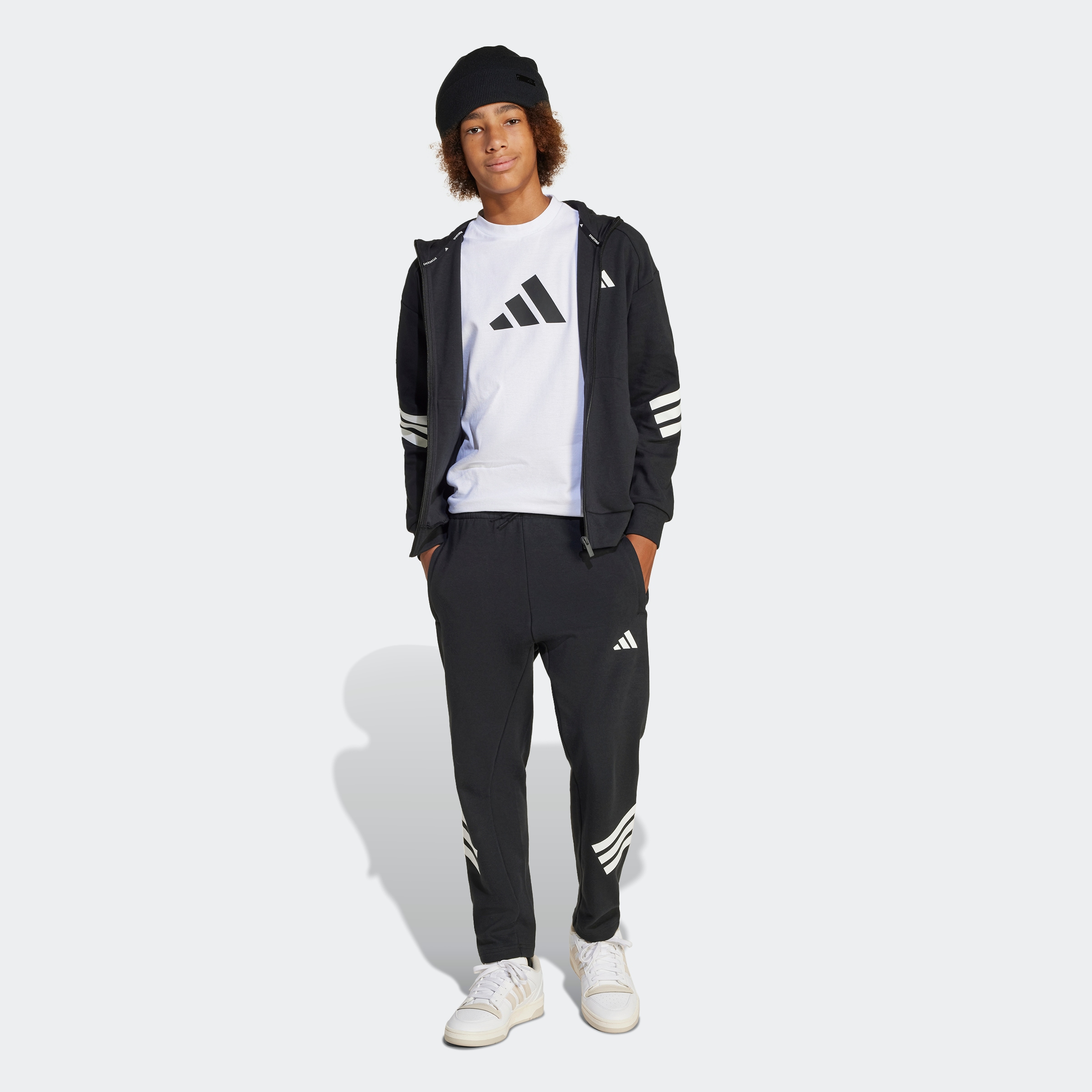 adidas Sportswear Kapuzensweatshirt »J FI 3S FZ HD«