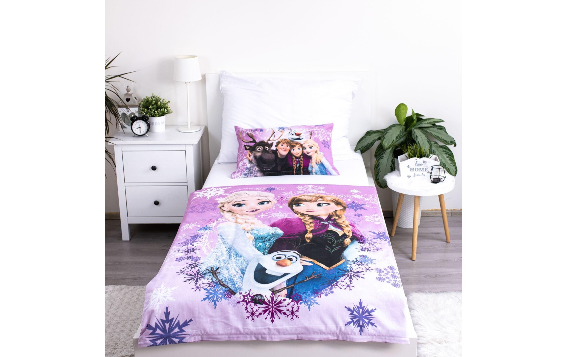 nicht definiert Kinderbettwäsche »Jerry Fabrics Frozen Purple 100 x 135 cm + 40 x 60 cm«