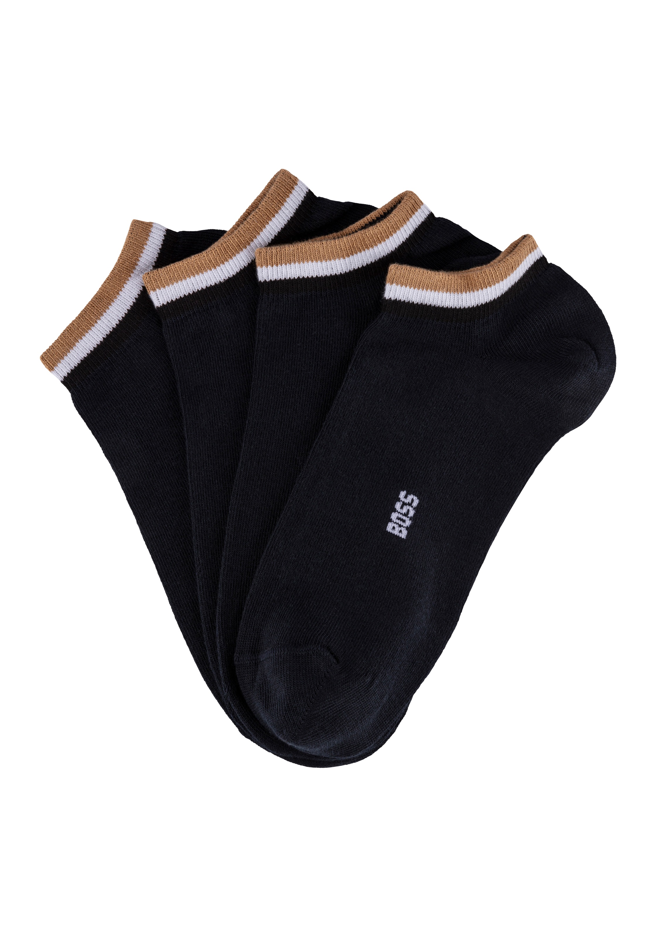 BOSS Sneakersocken »2P AS Stripe Col CC« Packung, 2 Stk. tlg. mit Kontraststreifen