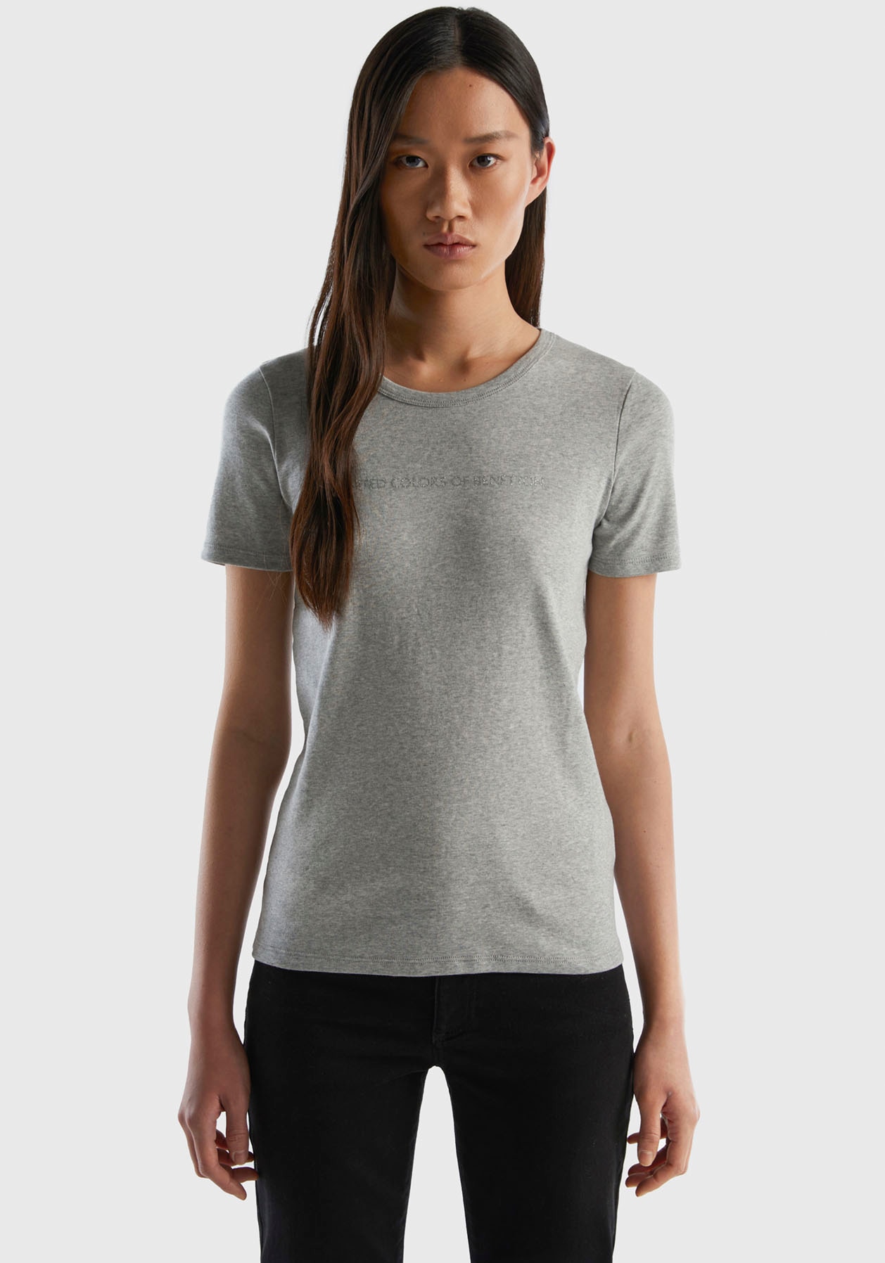 Druck (1 tlg.), of mit United T-Shirt, Schweiz online Jelmoli-Versand bei Benetton glitzerndem bestellen Colors