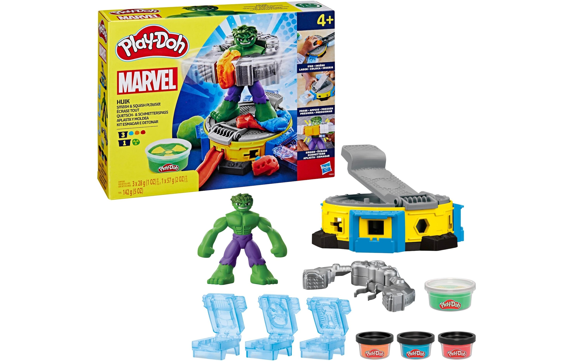 Play-Doh Knete »Marvel Hulk: Quetsch- und Schmetterspass«