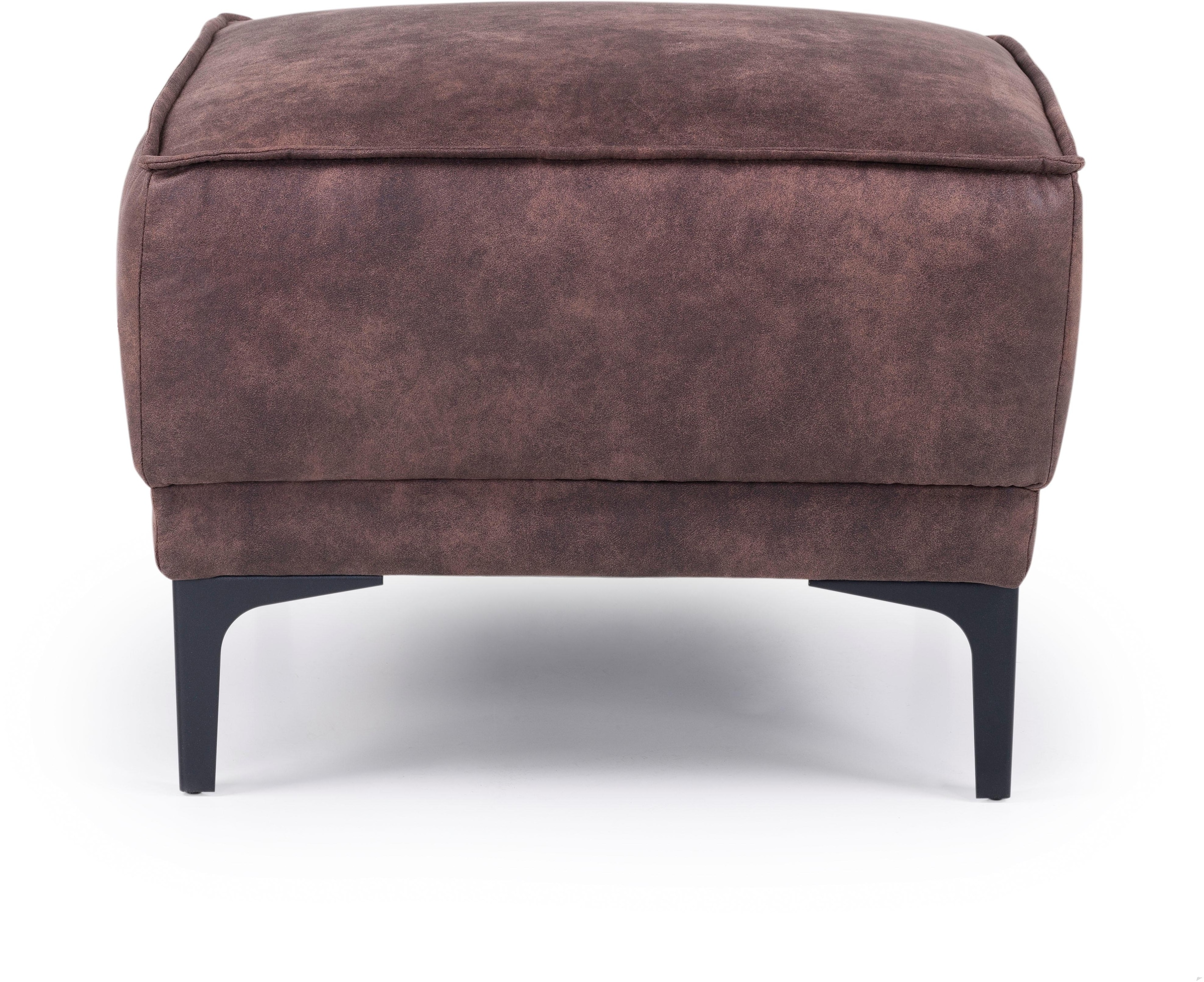 Places of Style Polsterhocker »Oland«, passend zur Serie OLAND, Skandi-Design, Metallfüsse