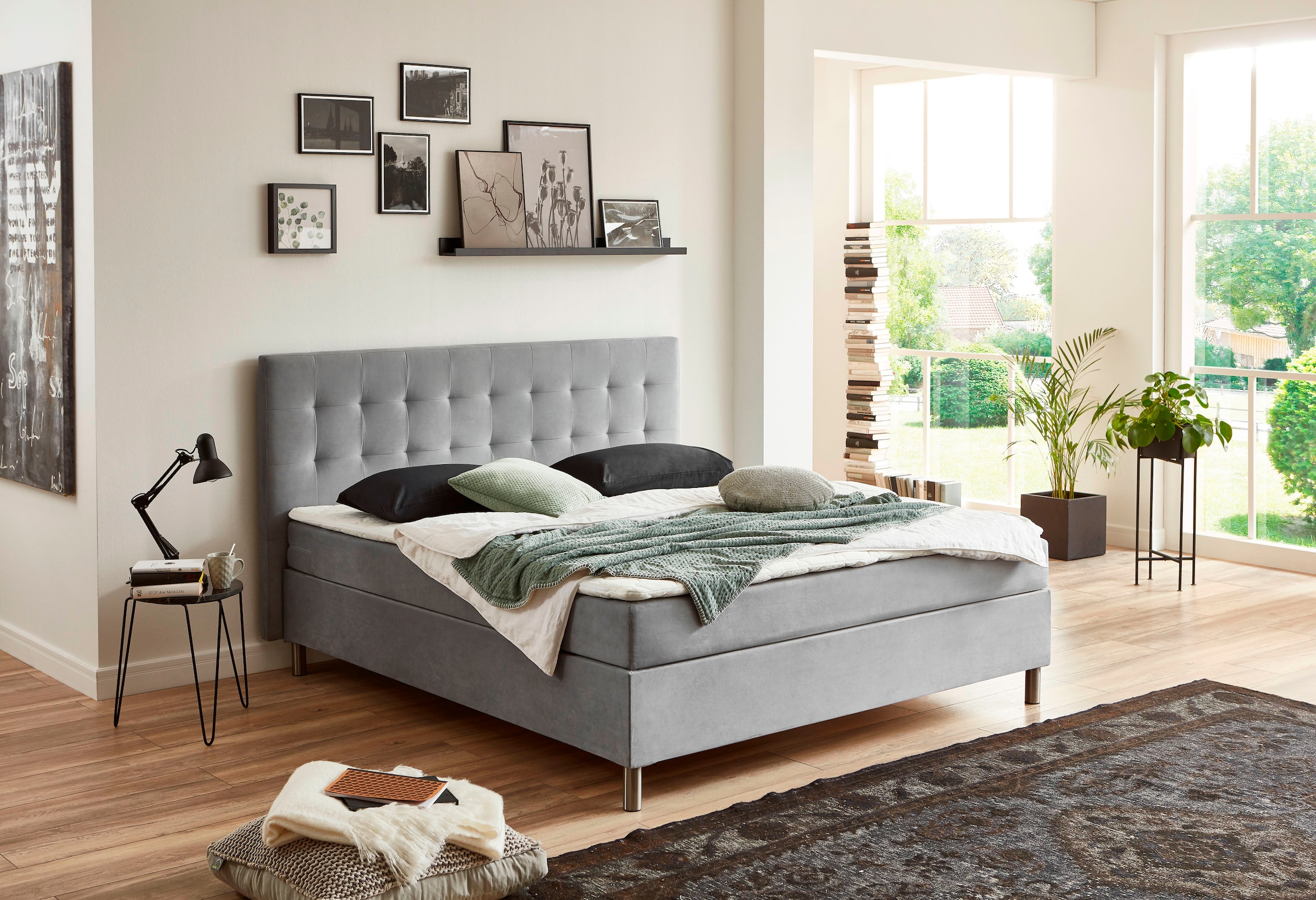 ATLANTIC home collection Boxbett »Holly«, mit Taschen-Federkernmatratze und Topper, wahlweise mit Bettkasten
