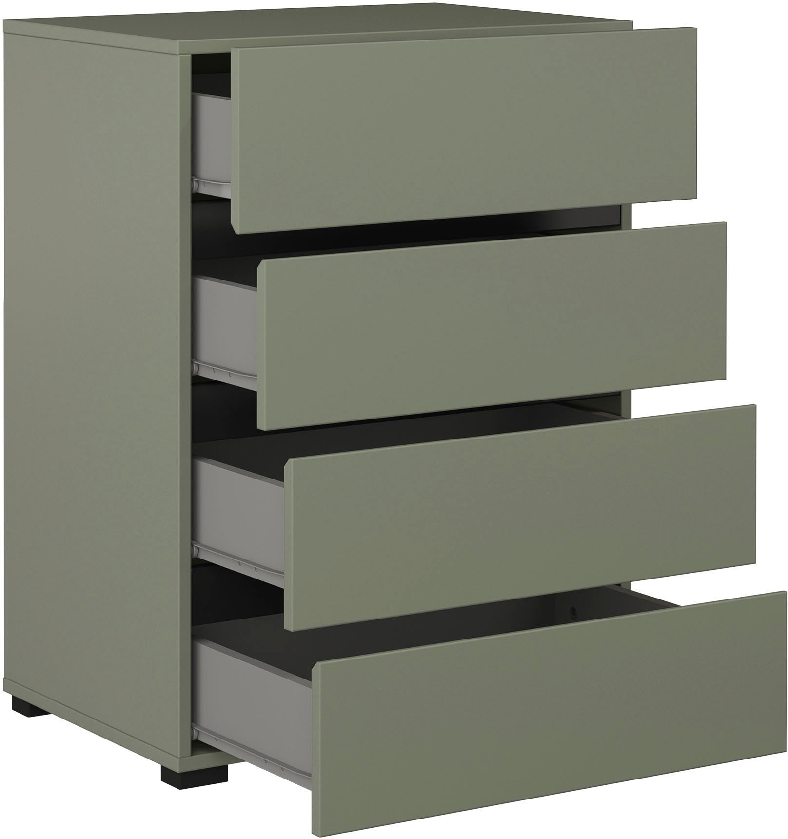 INOSIGN Kommode »Cross,Breite 60 cm, moderne grifflose Sideboard,4 Schubkästen«, Schubladenschrank mit viel Stauraum, Flur Highboard