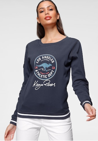 KangaROOS Sweatshirt, mit grossem Retro Label-Druck im Collage-Look kaufen