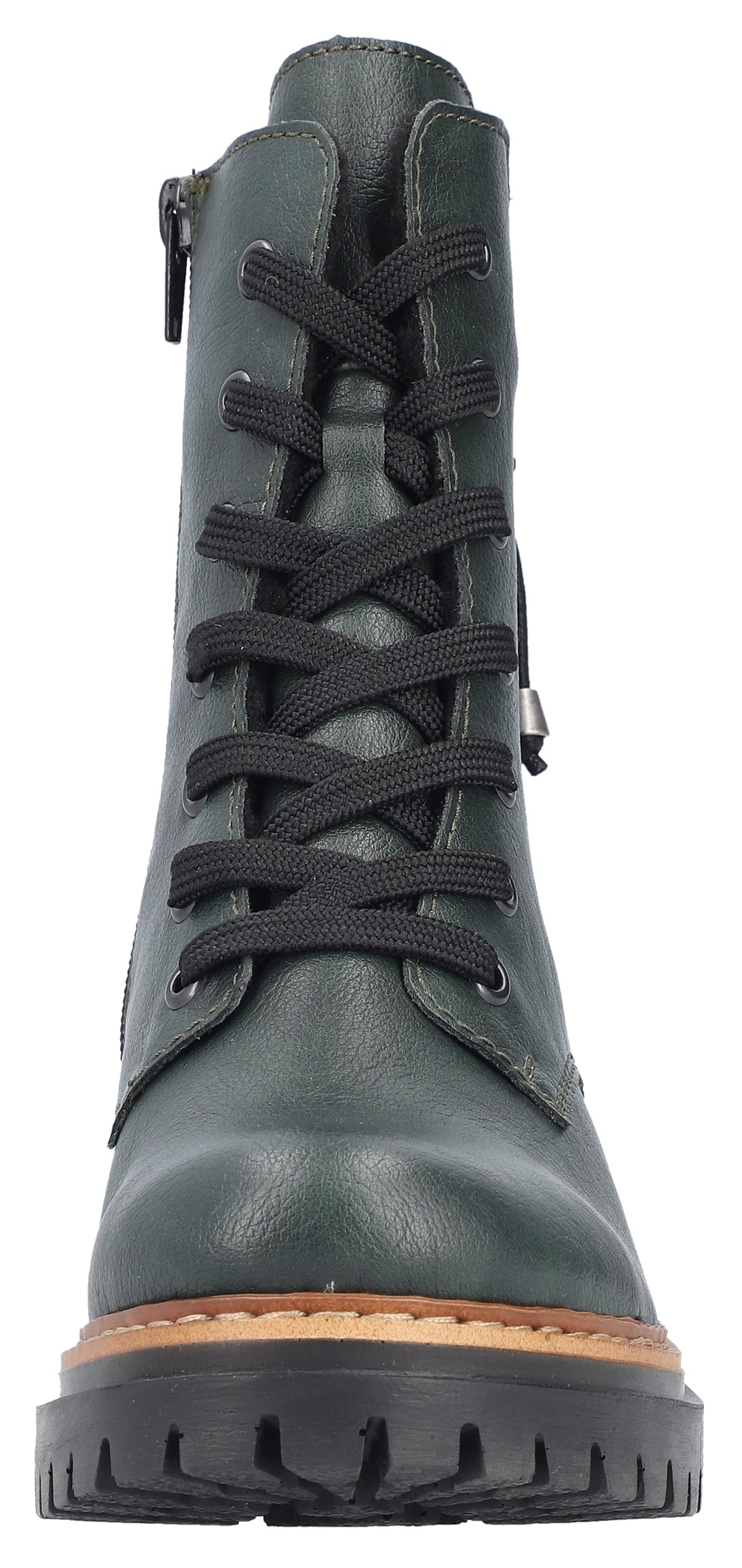 Rieker Winterstiefelette, Schnürstiefelette, Blockabsatz, Chelseaboots mit Innenreissverschluss