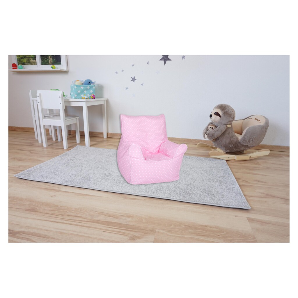 Knorrtoys® Sitzsack »Junior - Pink White Dots«
