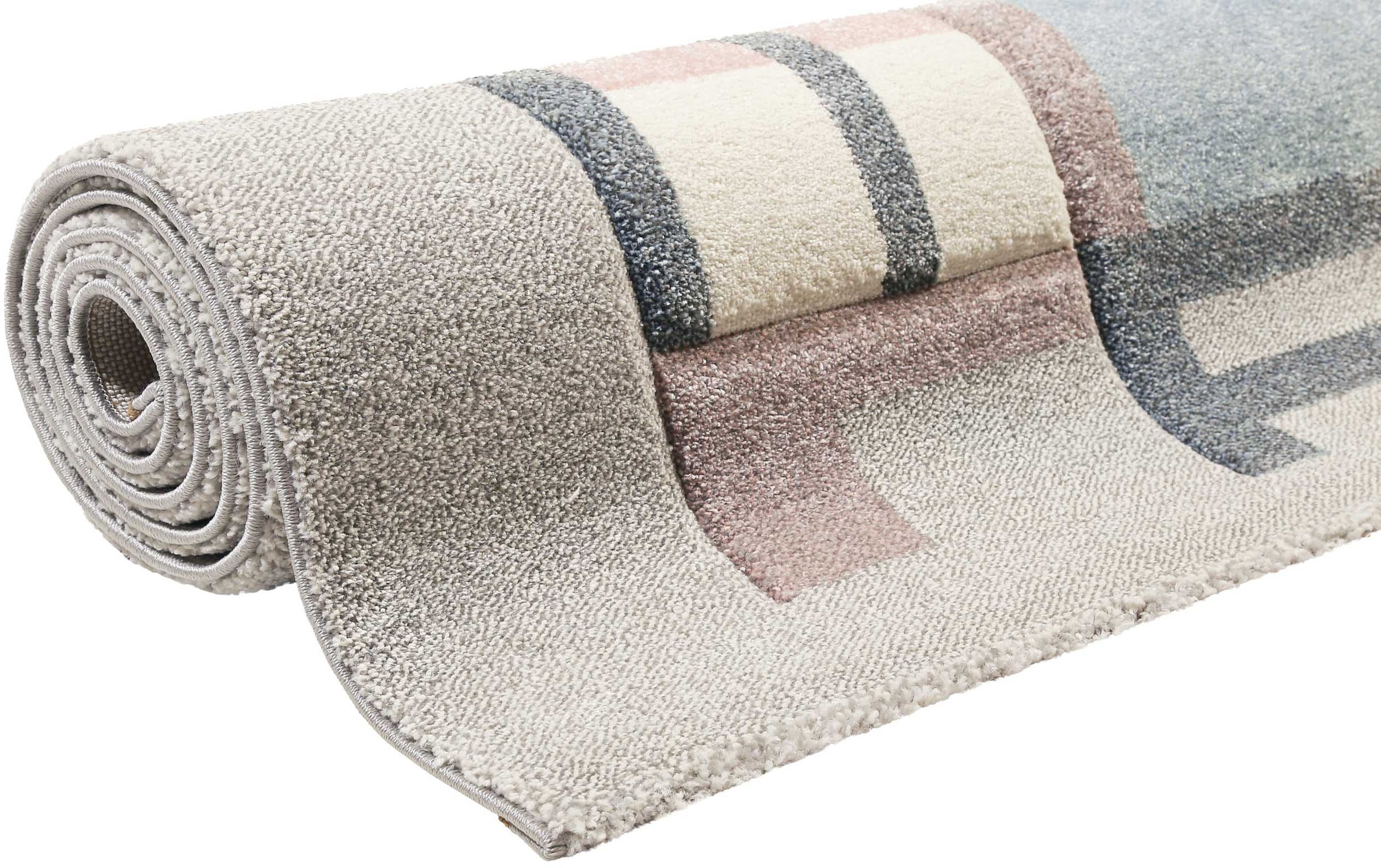 Esprit Kinderteppich »Sea Castle ESP-21072«, rechteckig, 13 mm Höhe, Kurzflor, maritimes Dessin, Strandschloss