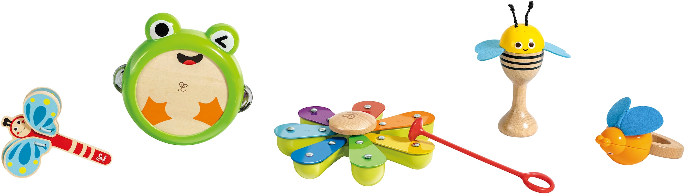 Hape Spielzeug-Musikinstrument "Rhythmus-Kit Natur"