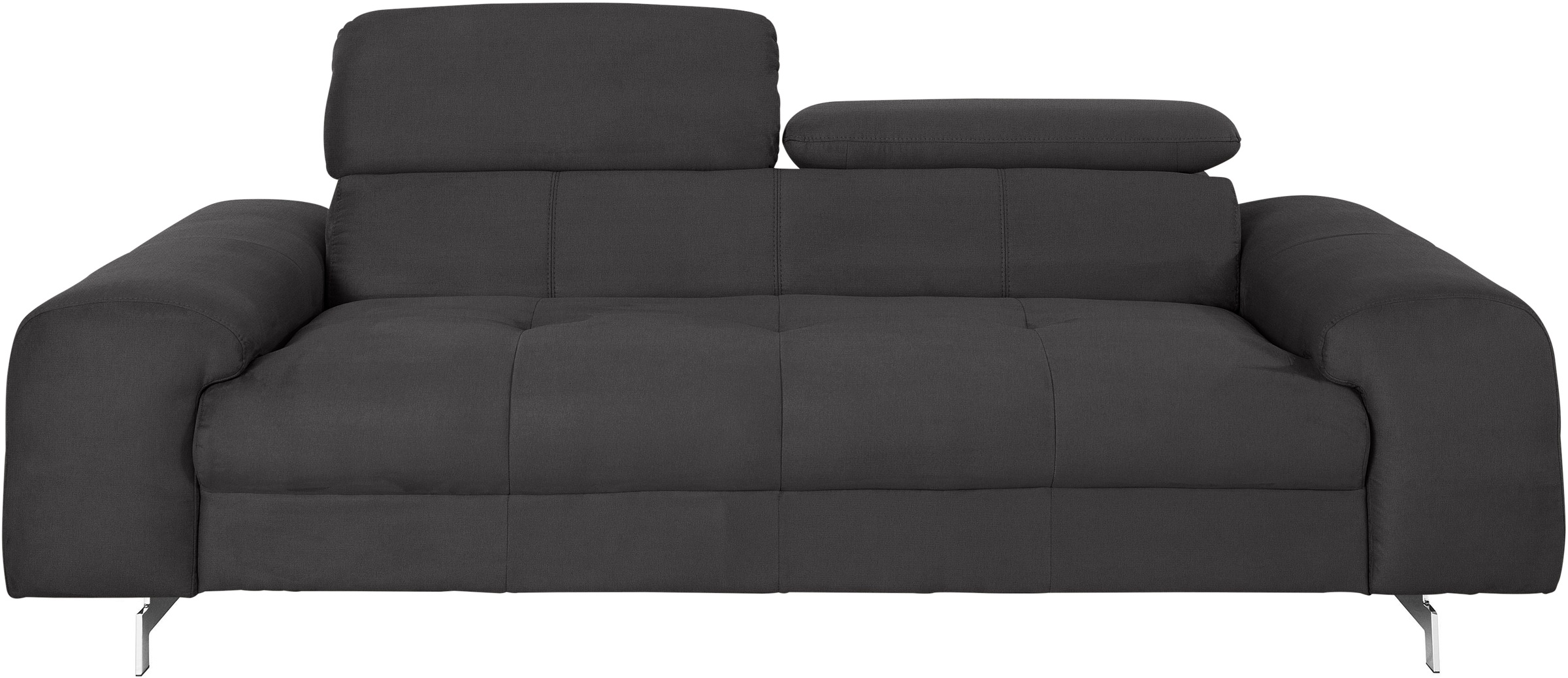 COTTA 3-Sitzer »Chef«, Big-Sofa mit Kopfteilverstellung, edle Metallkufen