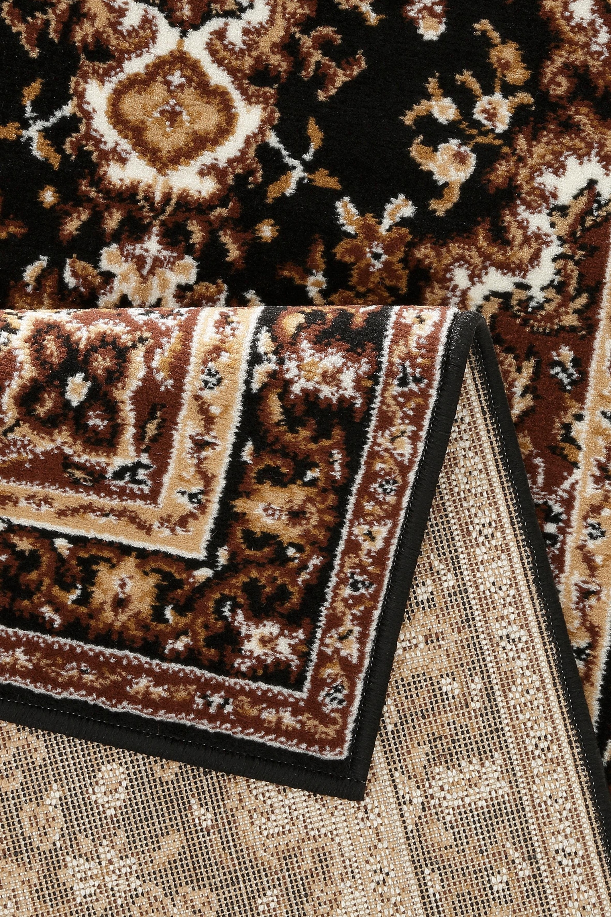 my home Läufer »Oriental, Made in Belgium«, rechteckig, 7 mm Höhe, Läufer, Brücke, Kurzflor, Orient-Optik, mit Bordüre, gewebt