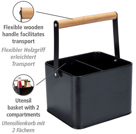 WENKO Organizer »Modell Baco«, robuster Tragekorb, ideal zur Aufbewahrung von Ketchup und Grillsaucen