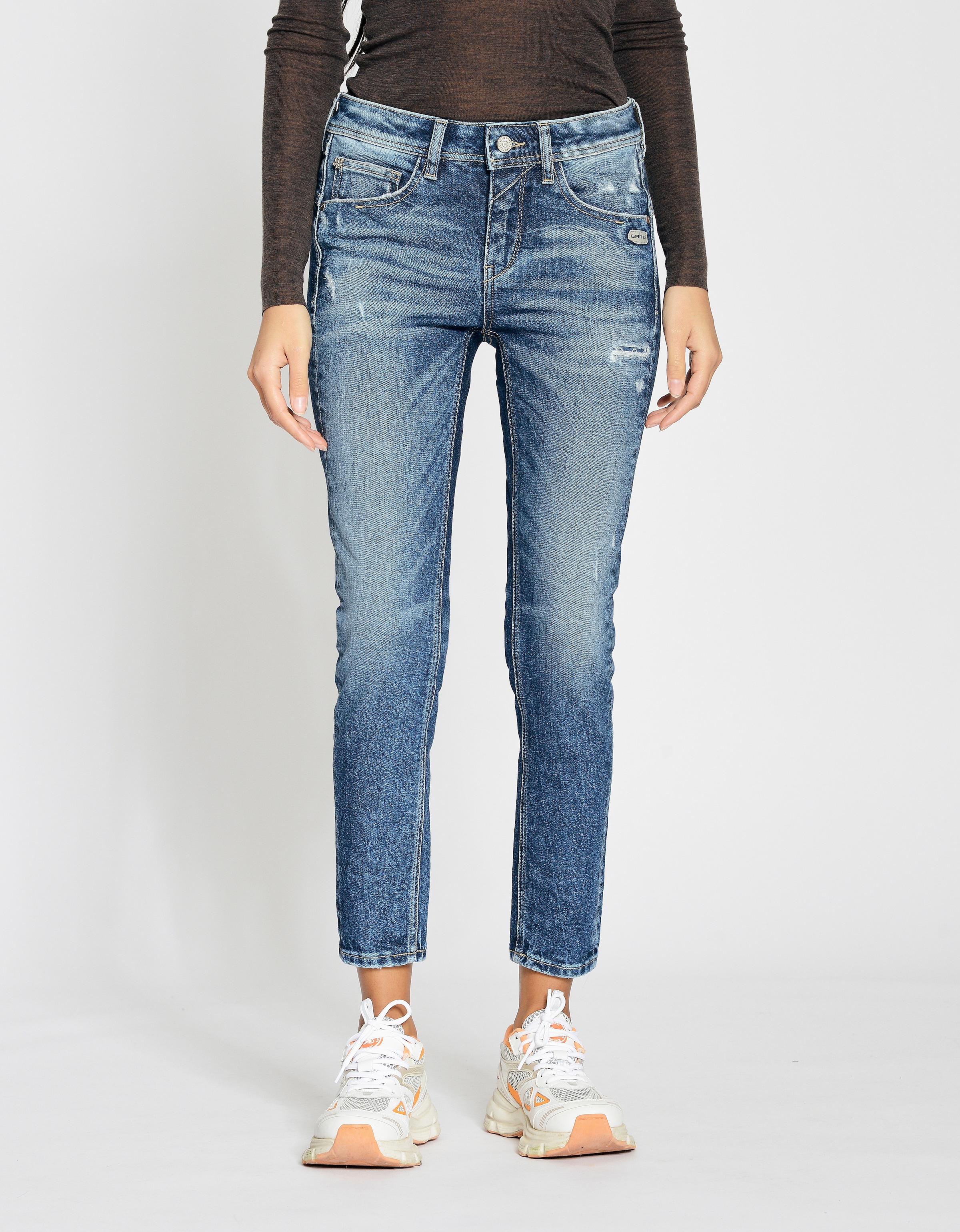 GANG Relax-fit-Jeans »94AMELIE CROPPED«, aus weicher Cord-Qualität